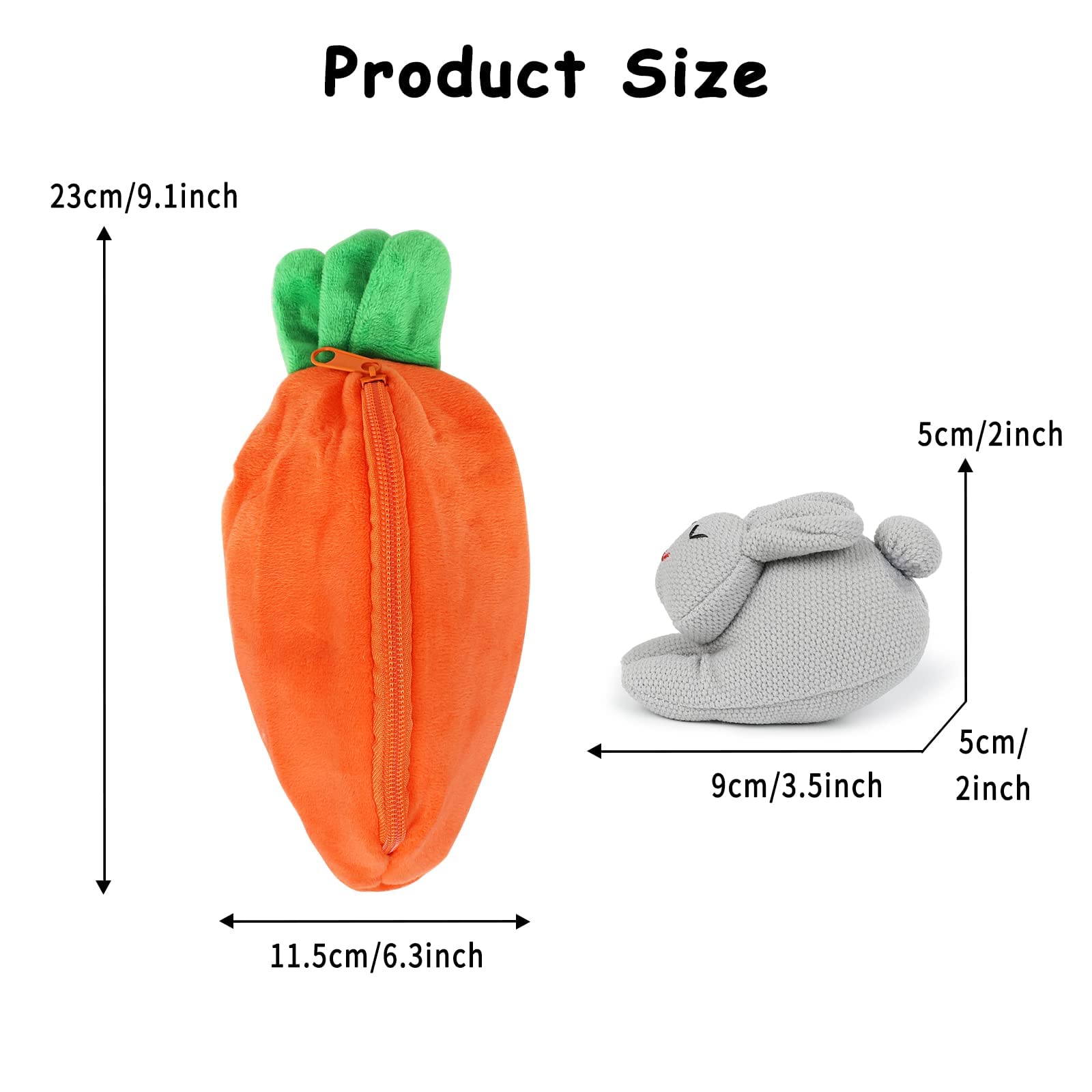 Foto 6 pulgar | Conejitos De Peluche A Las Escondidas En Bolsa De Zanahoria Para Pascua - Venta Internacional.