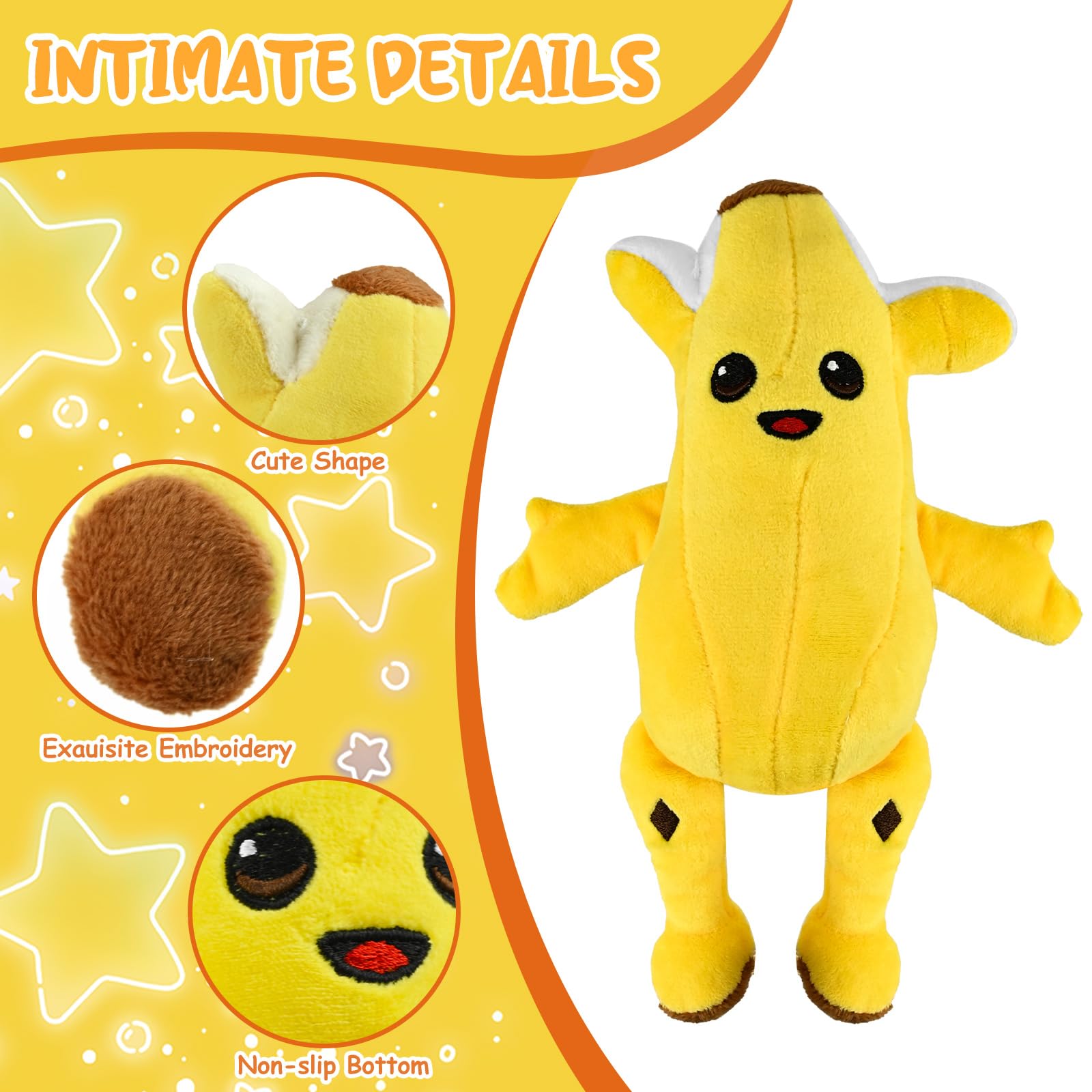 Foto 4 | Peluche Con Forma De Humanoide Pelado De Plátano, 20 Cm, Para Todas Las Edades - Venta Internacional.