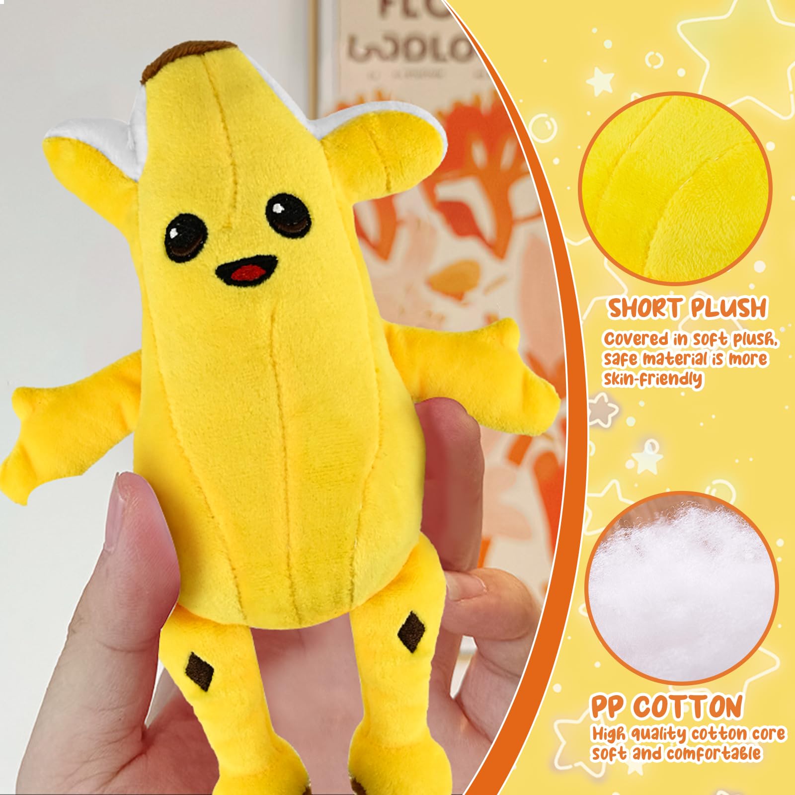 Foto 6 pulgar | Peluche Con Forma De Humanoide Pelado De Plátano, 20 Cm, Para Todas Las Edades - Venta Internacional.
