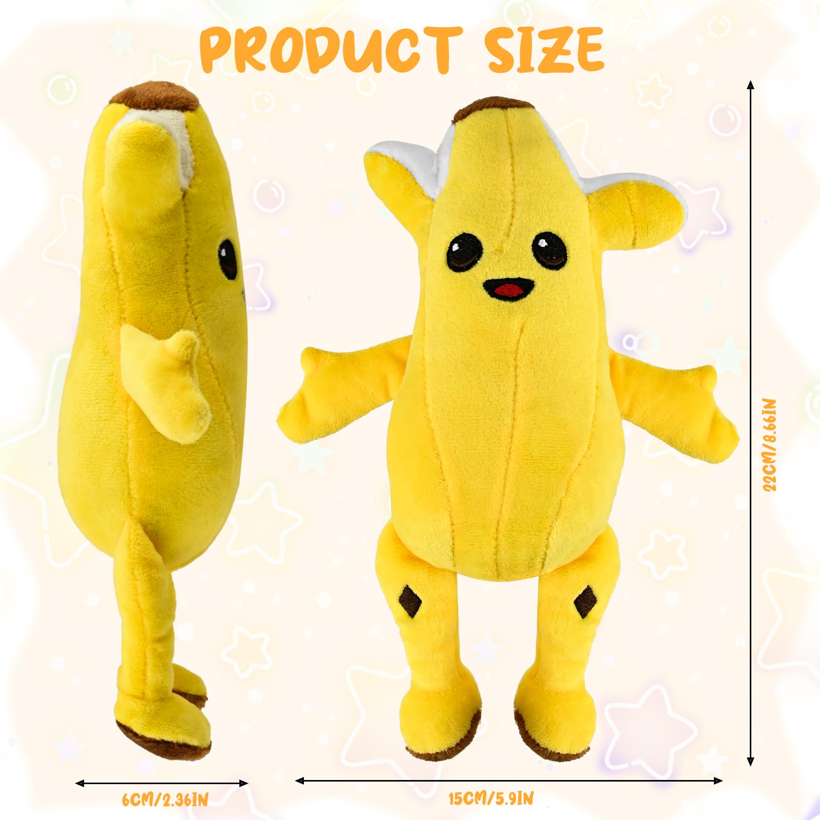 Foto 7 pulgar | Peluche Con Forma De Humanoide Pelado De Plátano, 20 Cm, Para Todas Las Edades - Venta Internacional.