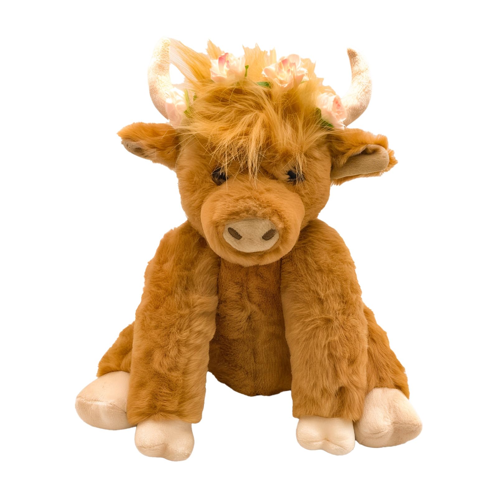 Peluche De Peluche Highland Cow Con Articulaciones Móviles De 25 Cm - Venta Internacional.