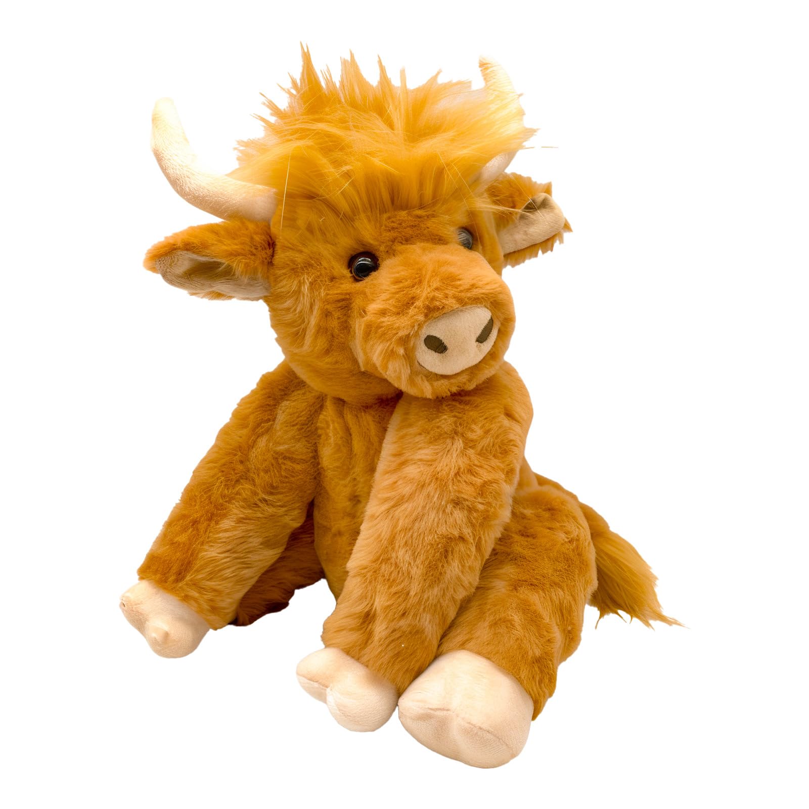 Foto 3 pulgar | Peluche De Peluche Highland Cow Con Articulaciones Móviles De 25 Cm - Venta Internacional.