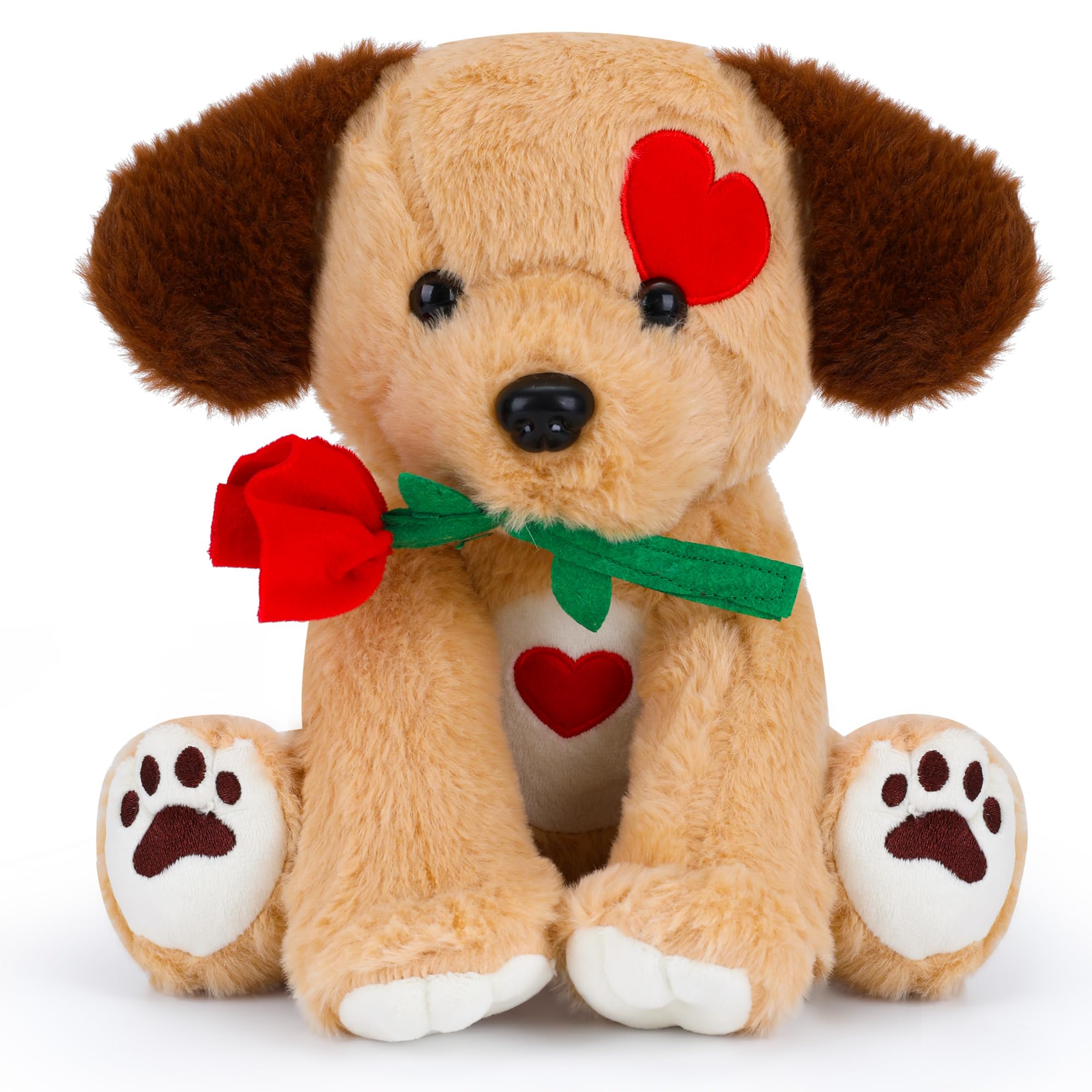 Foto 2 pulgar | Peluche Para Perro Con Rosa De 23 Cm, Regalo De San Valentín - Venta Internacional.