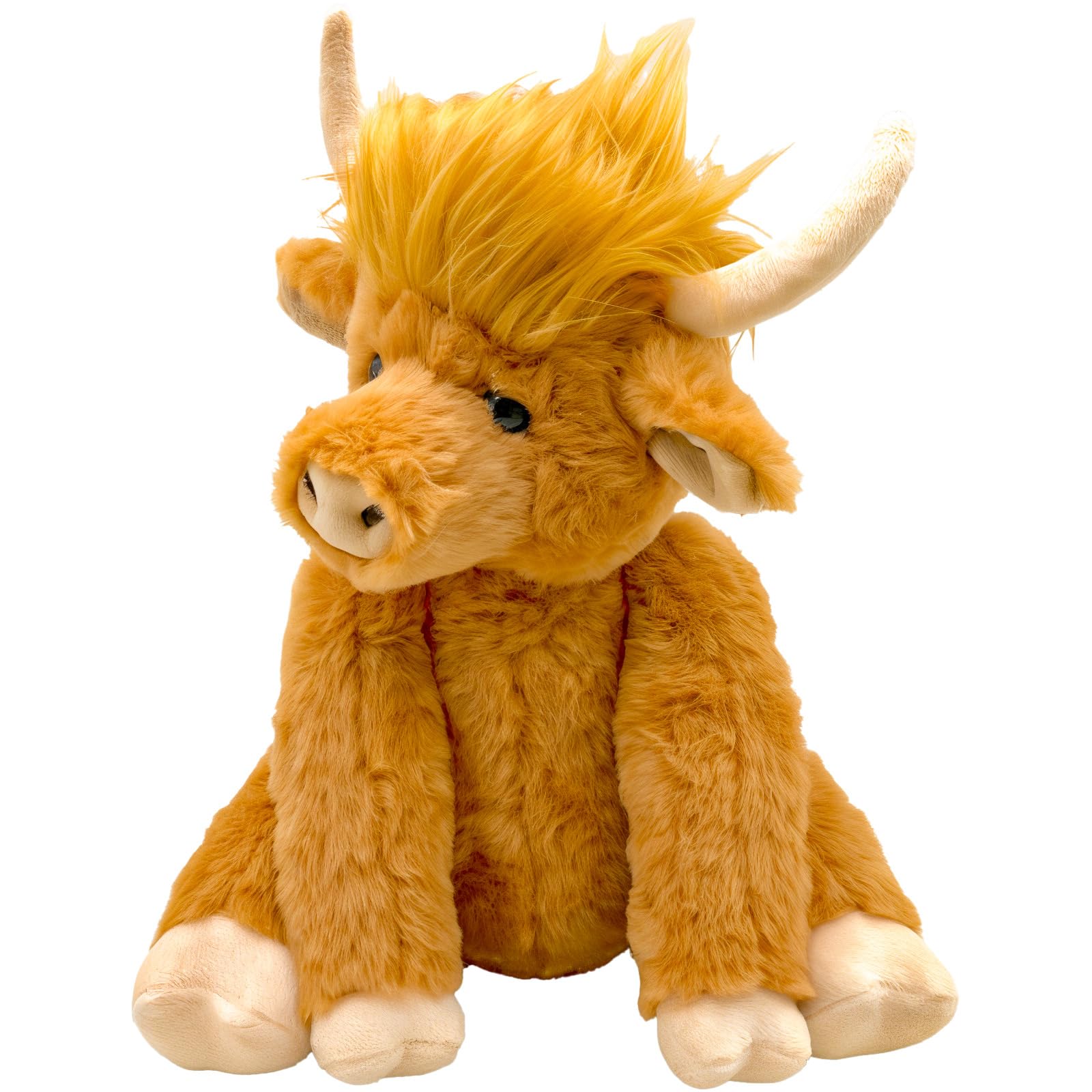Foto 4 pulgar | Peluche Highland Cow Con Articulaciones Móviles Y Sonido De 25 Cm - Venta Internacional.
