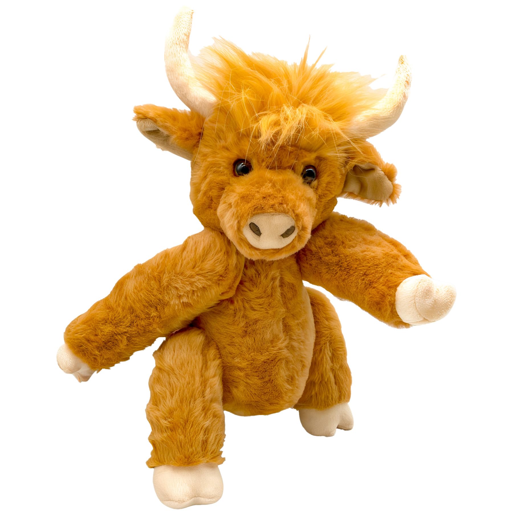 Foto 5 pulgar | Peluche Highland Cow Con Articulaciones Móviles Y Sonido De 25 Cm - Venta Internacional.