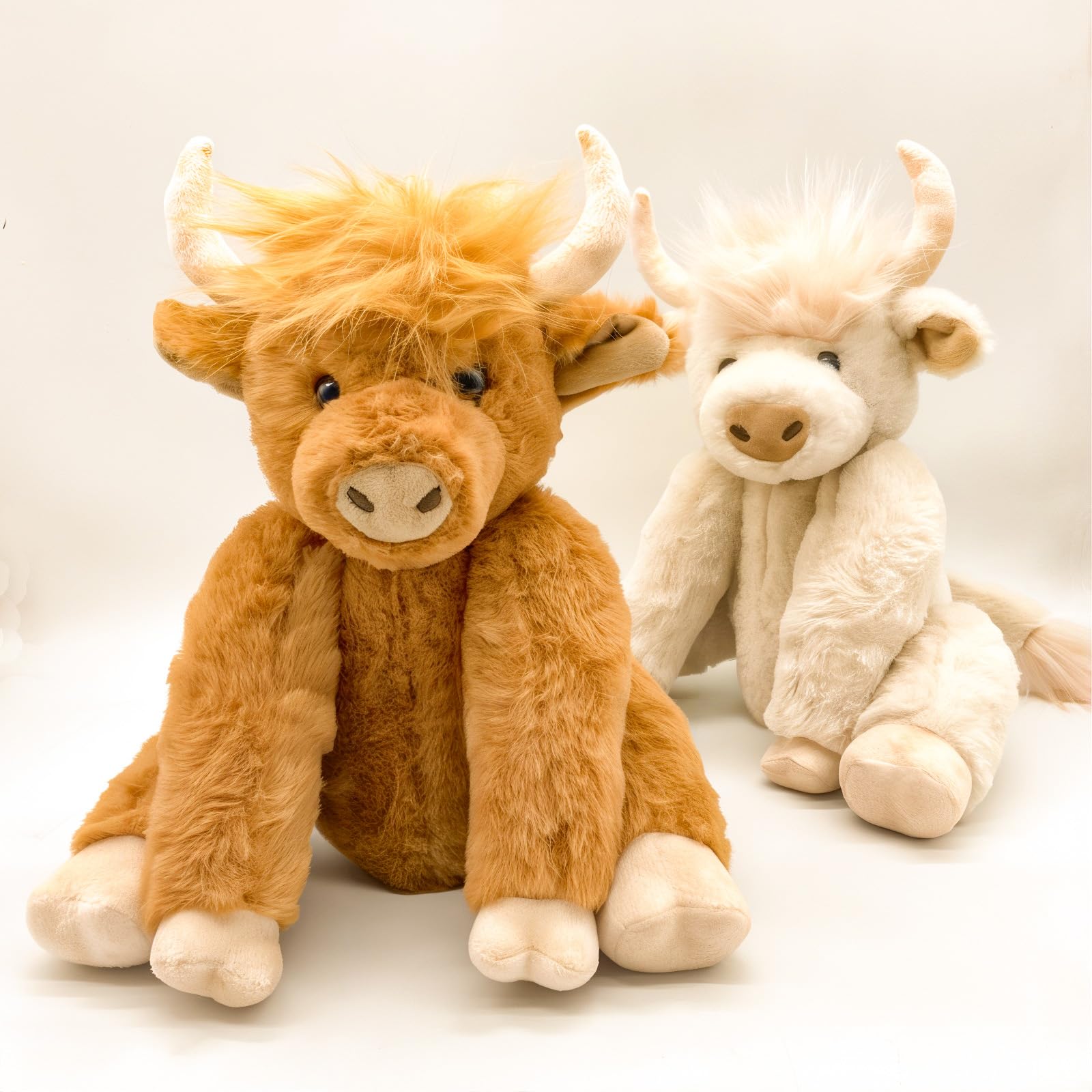 Foto 7 pulgar | Peluche Highland Cow Con Articulaciones Móviles Y Sonido De 25 Cm - Venta Internacional.