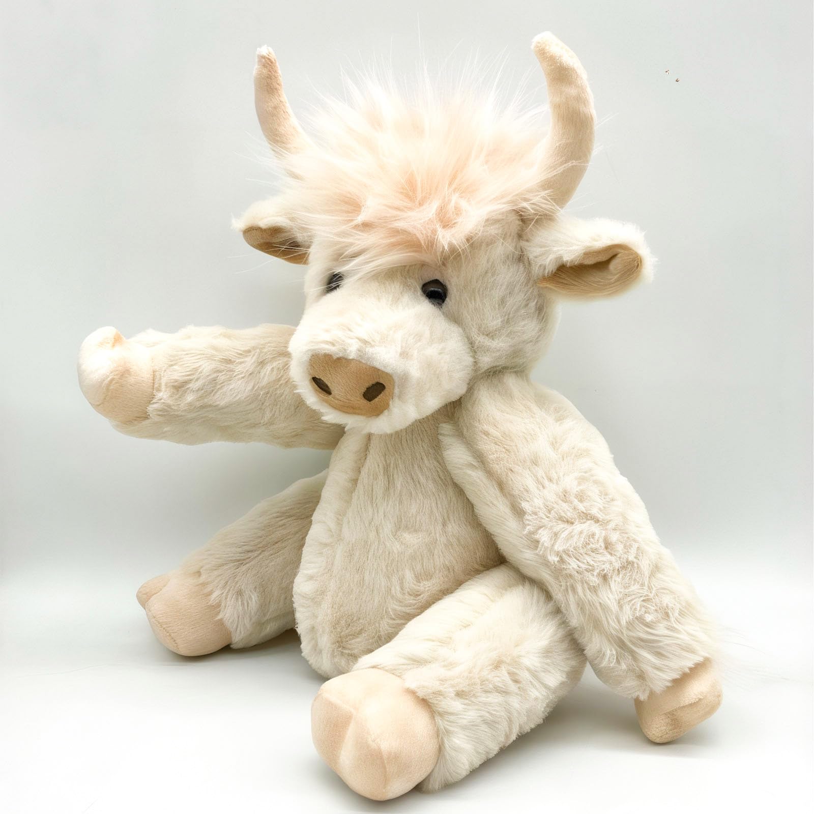 Foto 6 pulgar | Peluche Con Forma De Vaca De Las Tierras Altas Con Articulaciones Móviles, 25 Cm - Venta Internacional.