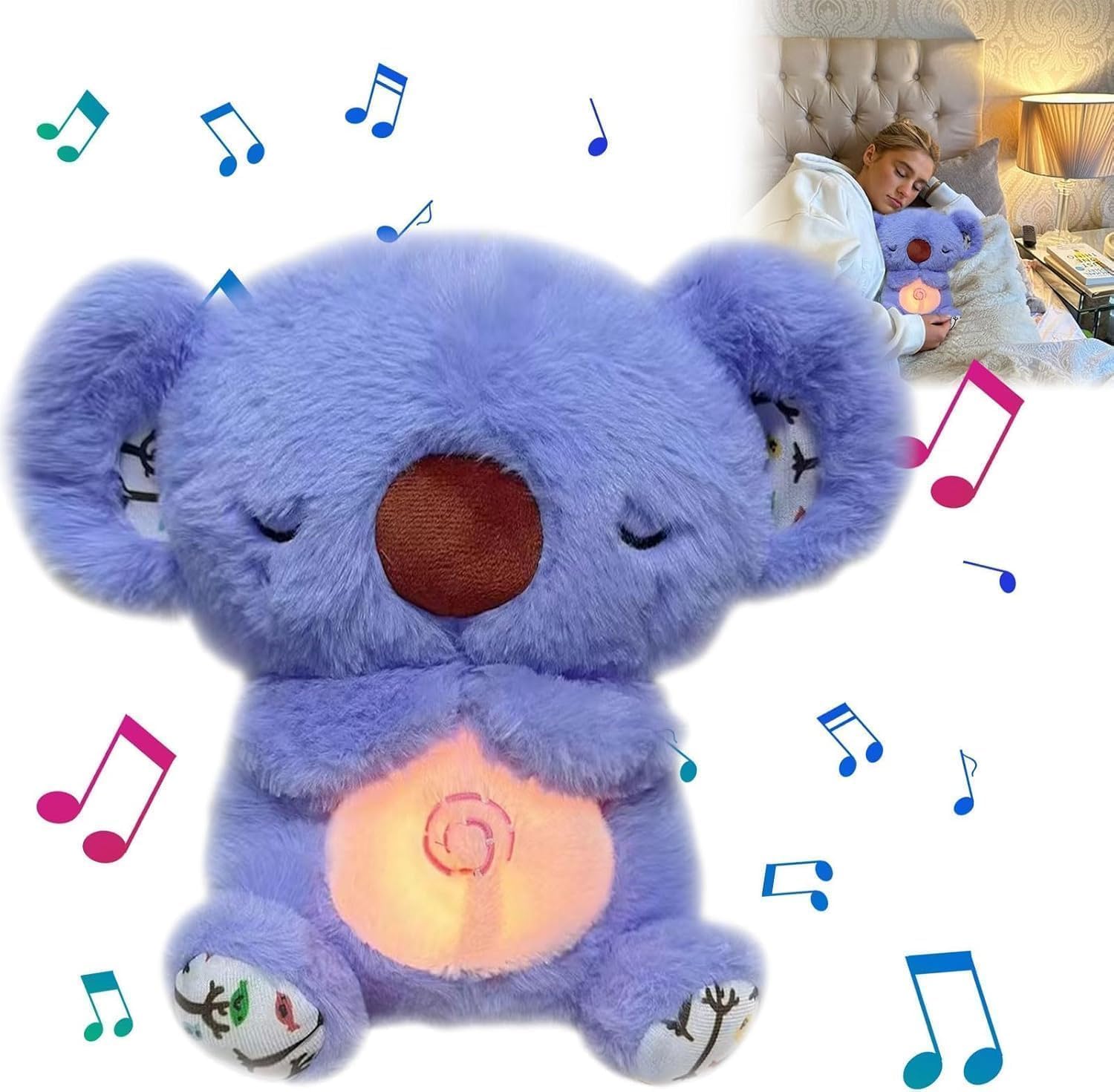 Foto 3 pulgar | Peluche Relajante De Oso Koala Con Detalles Sensoriales Para Bebé - Venta Internacional.