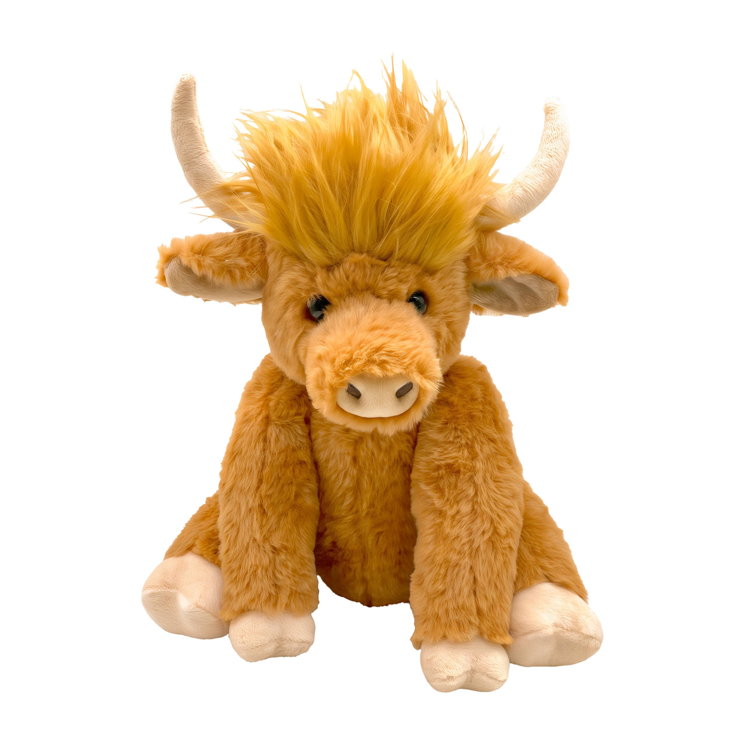 Peluche Con Forma De Vaca De Las Tierras Altas Con Articulaciones Móviles, 25 Cm - Venta Internacional.