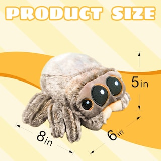 Foto 2 | Peluche Con Forma De Araña, Bonita Y Suave Araña Saltarina, Decoración Para Habitación Infantil - Venta Internacional.