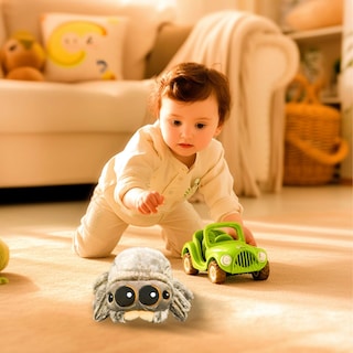 Foto 4 | Peluche Con Forma De Araña, Bonita Y Suave Araña Saltarina, Decoración Para Habitación Infantil - Venta Internacional.