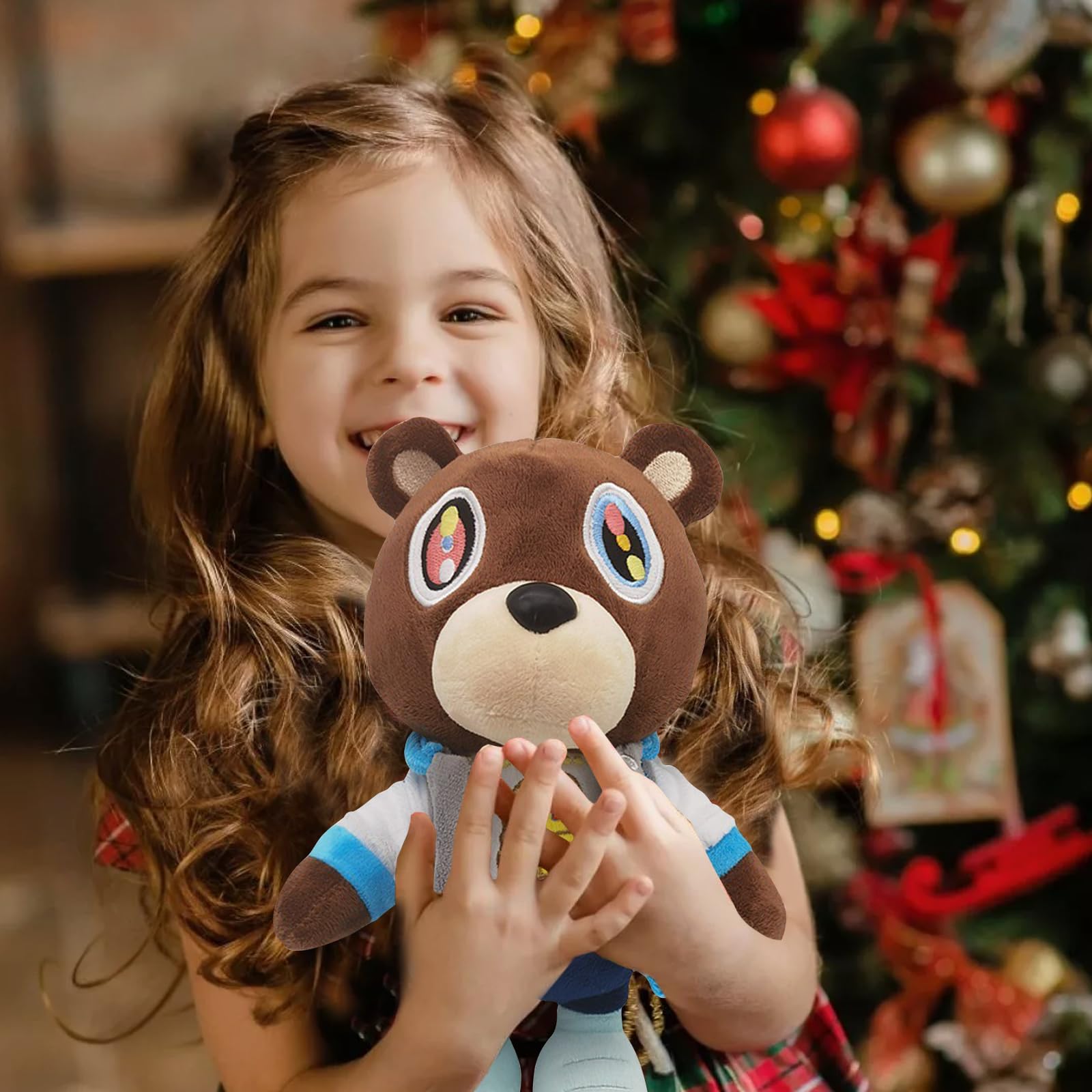 Foto 7 pulgar | Peluche De Peluche Con Bonito Oso Kanye De 25 Cm Para Fanáticos De Los Niños - Venta Internacional.