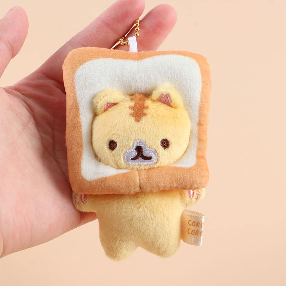 Foto 3 pulgar | Llavero Con Forma De Muñeco De Peluche, Pan, Gato, Tostadas, 8 Cm, Amarillo - Venta Internacional.