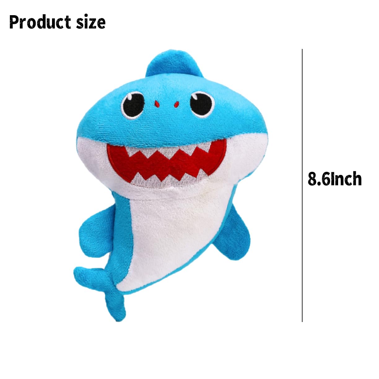 Foto 3 pulgar | Peluche Interactivo De Peluche Stuffed Shark Doll De 8.6 Pulgadas - Venta Internacional.