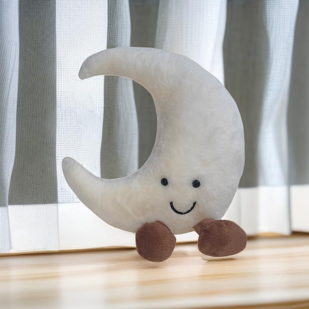 Foto 6 pulgar | Almohada Suave Para Mesita De Noche Y Sofá Para Niños, Diseño De Sol Y Luna, 30,5 Cm - Venta Internacional.
