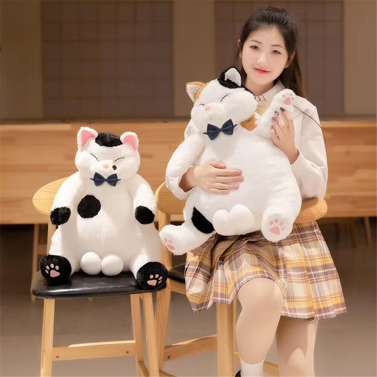 Foto 8 pulgar | Peluche Con Forma De Gato Gordo Con Pelota, 35 Cm, Para Niños Y Adultos - Venta Internacional.