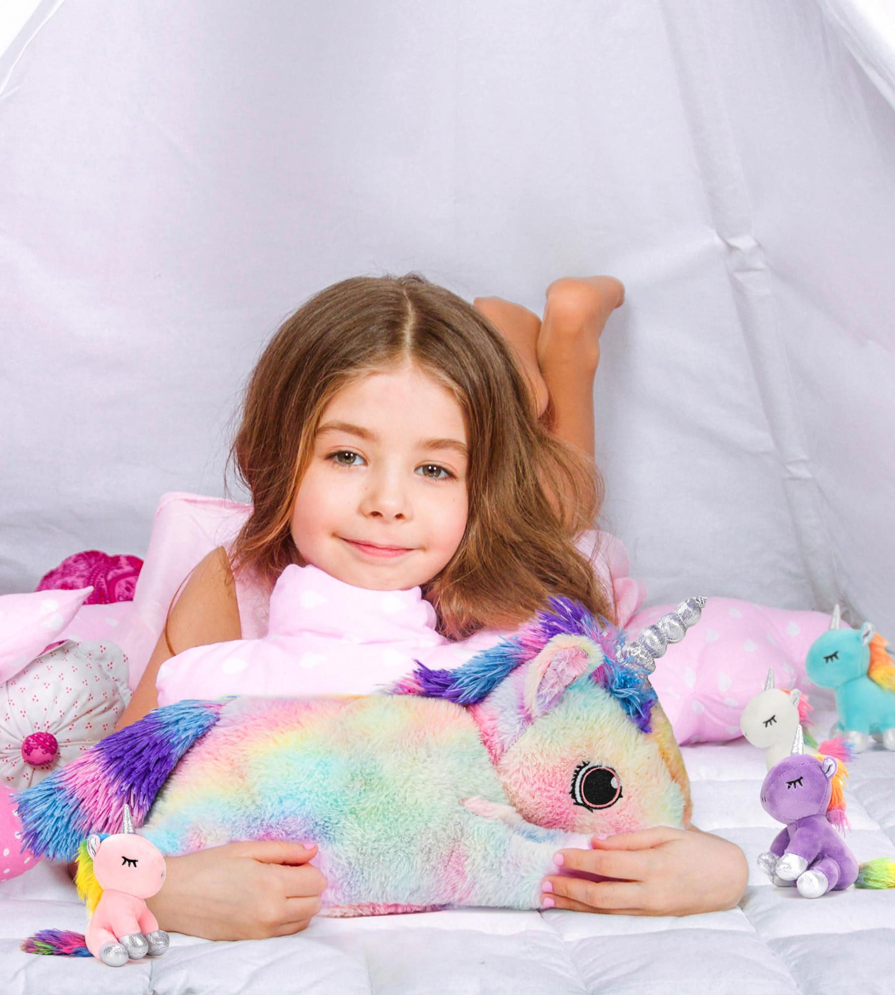 Foto 5 pulgar | Animal De Peluche Con Forma De Unicornio, Con 5 Bebés, Para Niñas De Más De 3 Años - Venta Internacional.