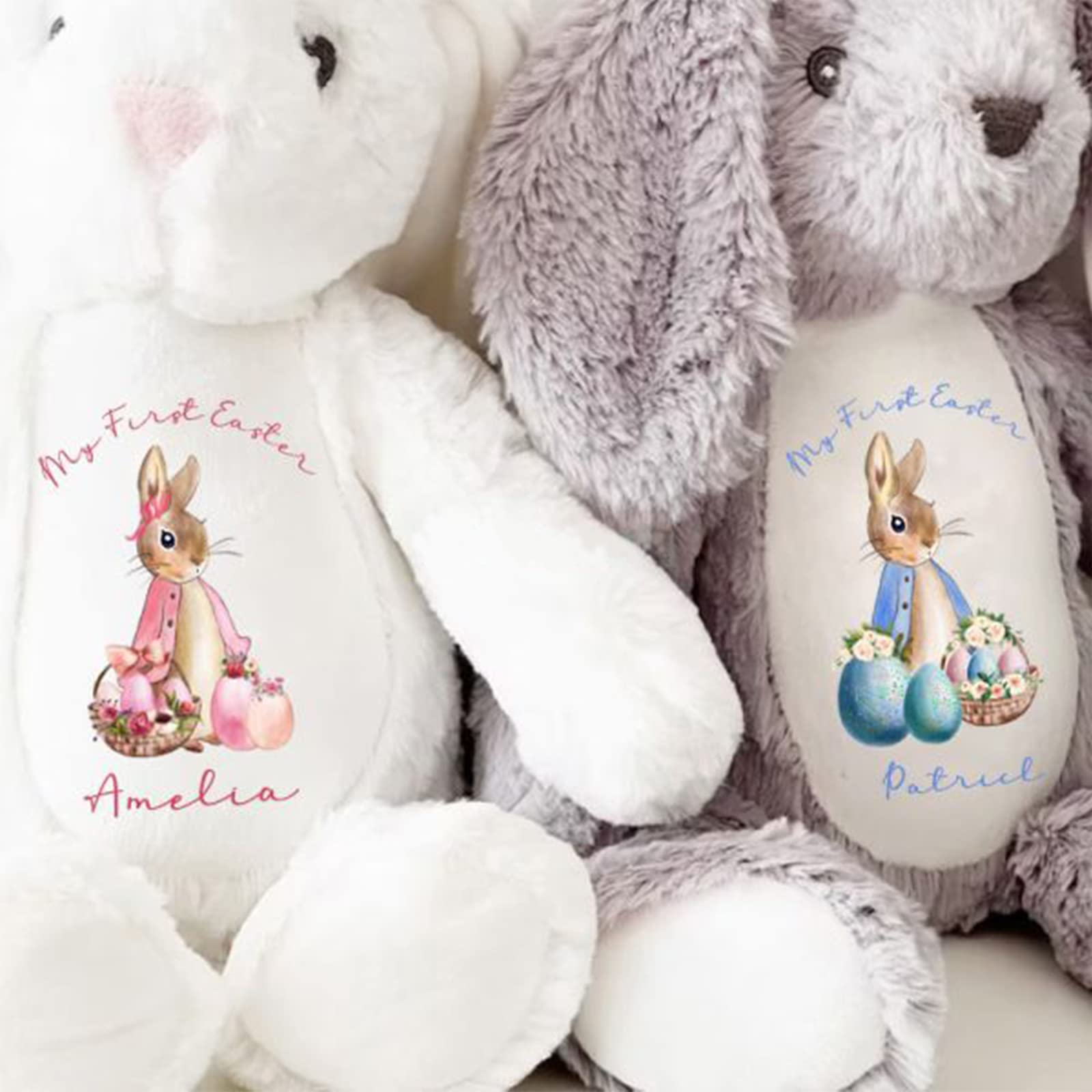 Foto 5 pulgar | Regalo De Peluche De Conejito De Mi Primera Pascua Personalizado Con Nombre, 37 Cm - Venta Internacional.