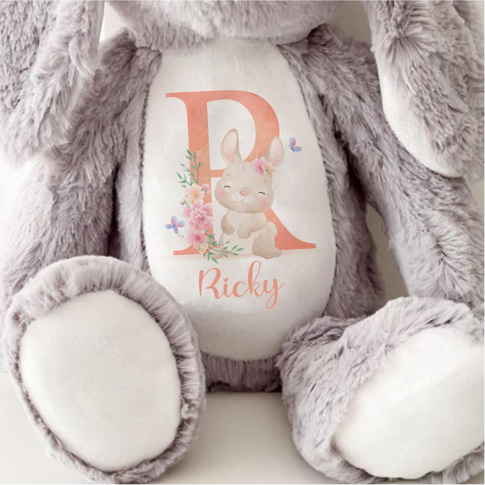 Foto 6 pulgar | Regalo De Peluche De Conejito De Mi Primera Pascua Personalizado Con Nombre, 37 Cm - Venta Internacional.