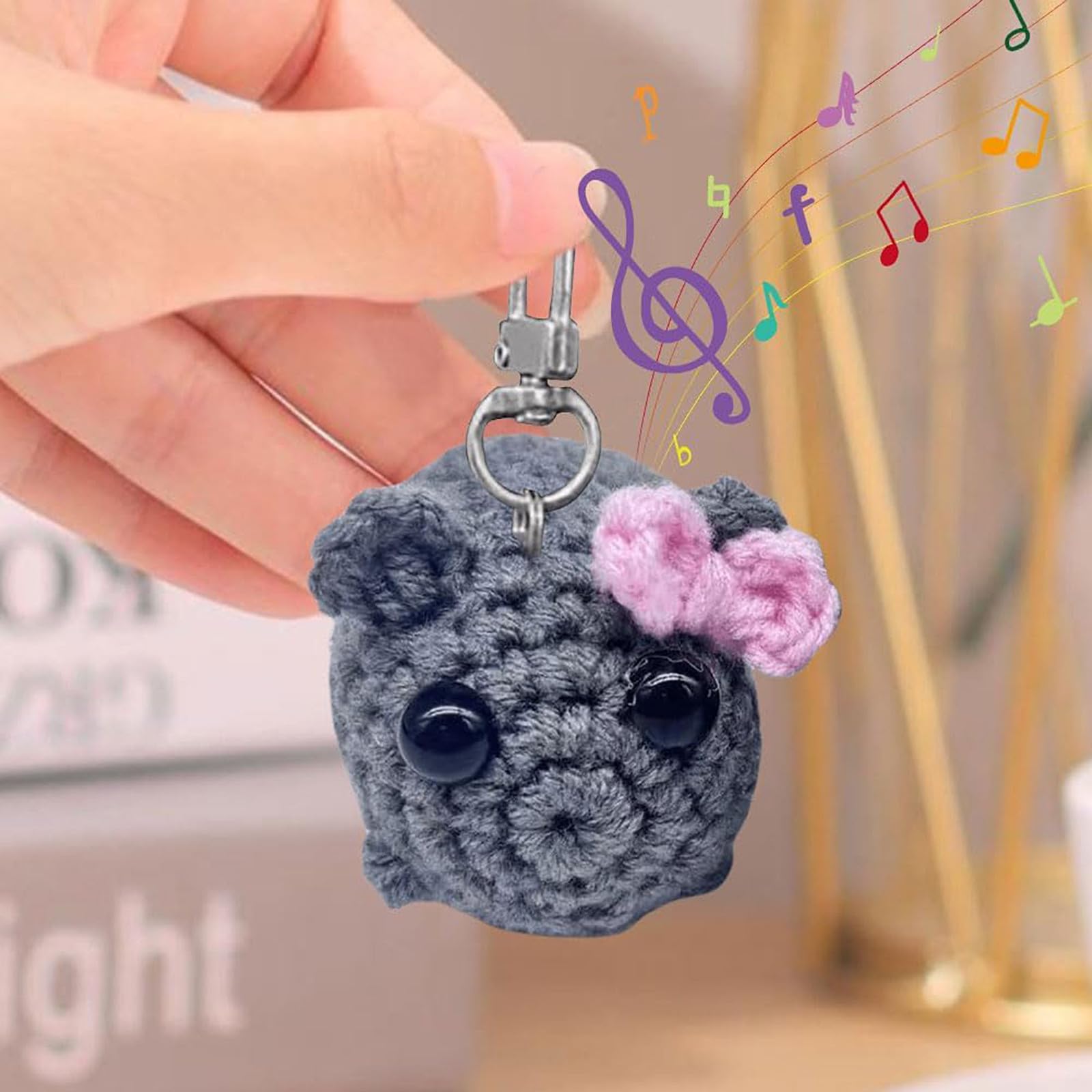 Foto 3 pulgar | Muñeco De Hámster De Peluche Con Música Y Llavero - Venta Internacional.