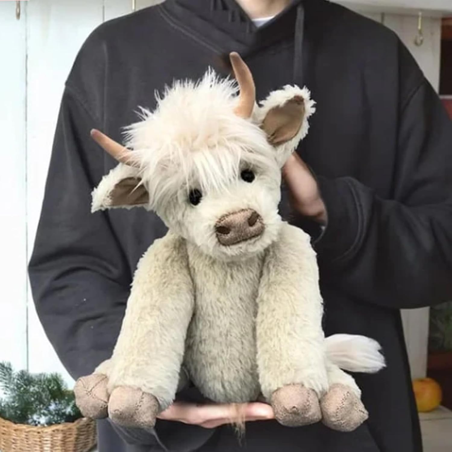 Foto 7 pulgar | Peluche Theorbi De Vaca Realista De Las Tierras Altas Escocesas De 25 Cm Con Música - Venta Internacional.