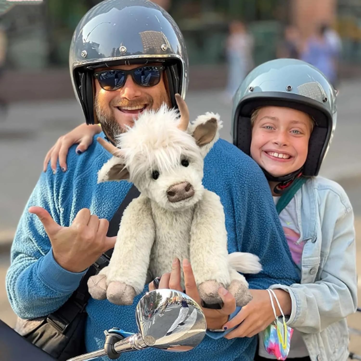 Foto 7 | Peluche Theorbi De Vaca Realista De Las Tierras Altas Escocesas De 25 Cm Con Música - Venta Internacional.