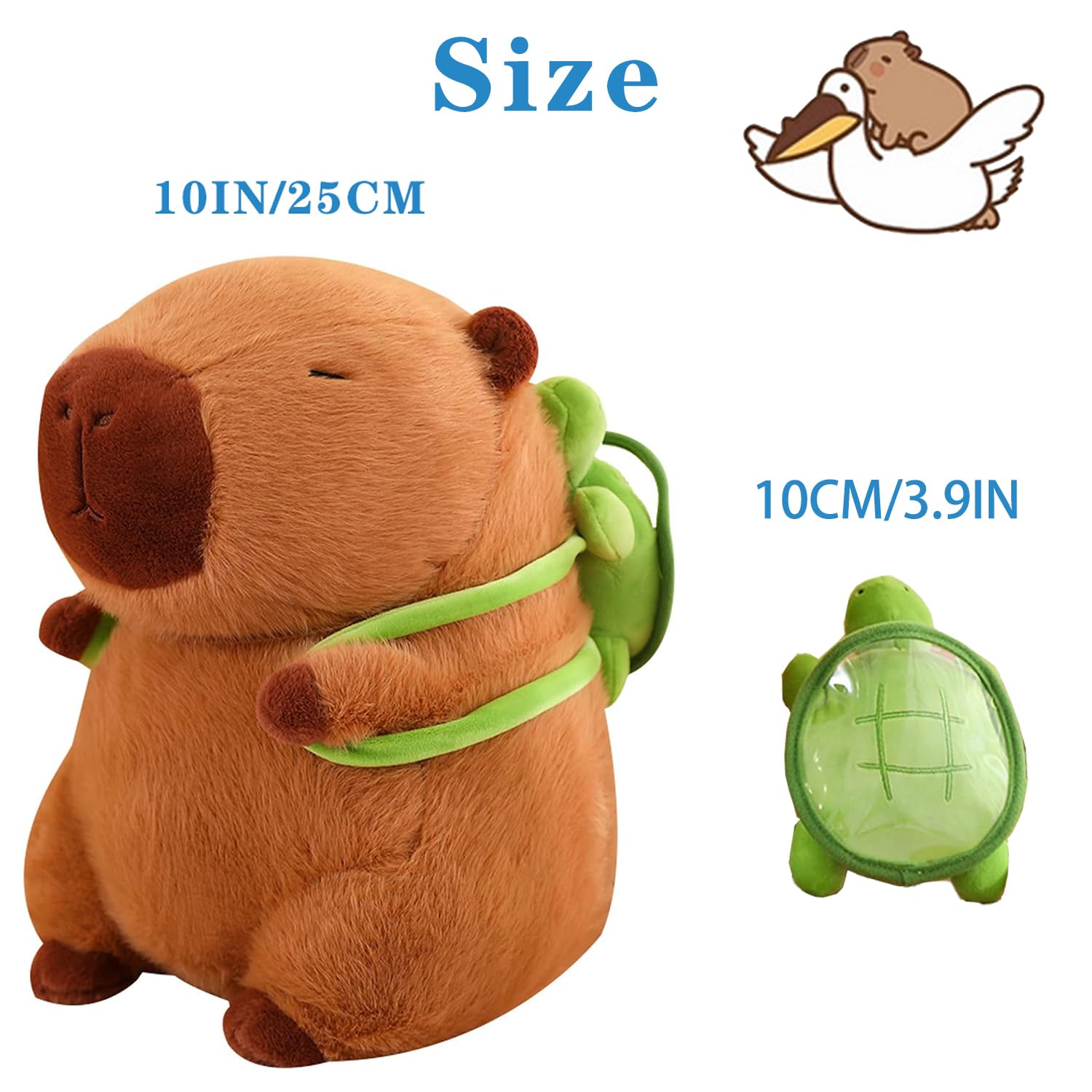 Foto 6 pulgar | Peluche De Peluche, Capibara, 25 Cm, Supersuave Para Niños - Venta Internacional.