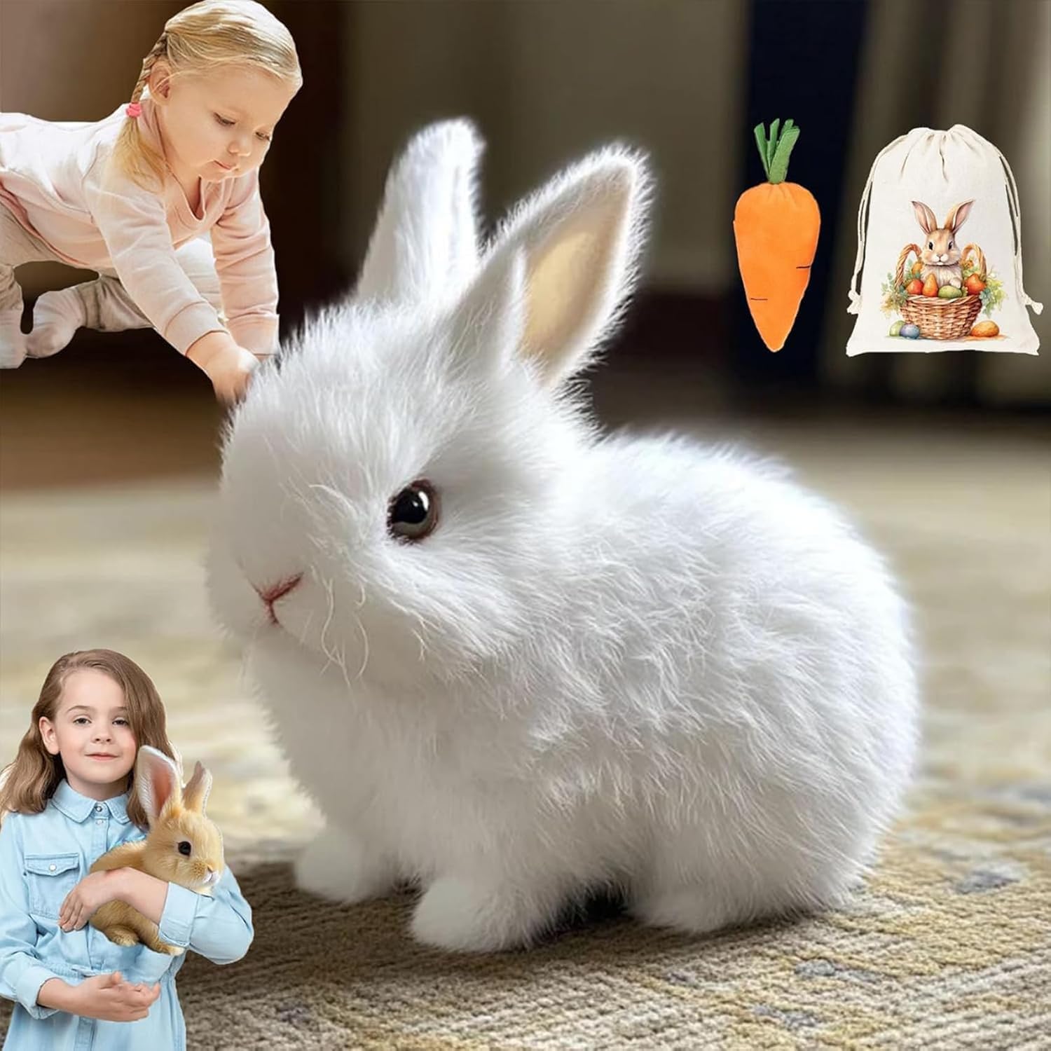 Toy Bunny Bunby, Interactivo, Salta, Se Contrae Y Sacude Las Orejas - Venta Internacional.