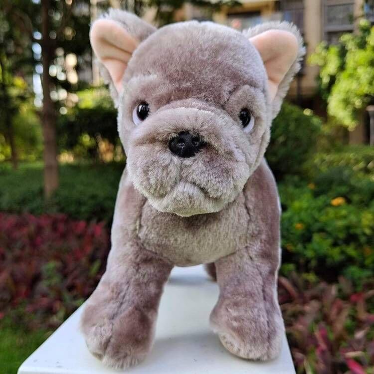 Foto 6 pulgar | Peluche De Peluche Realista Con Forma De Bulldog Francés, 25 Cm - Venta Internacional.