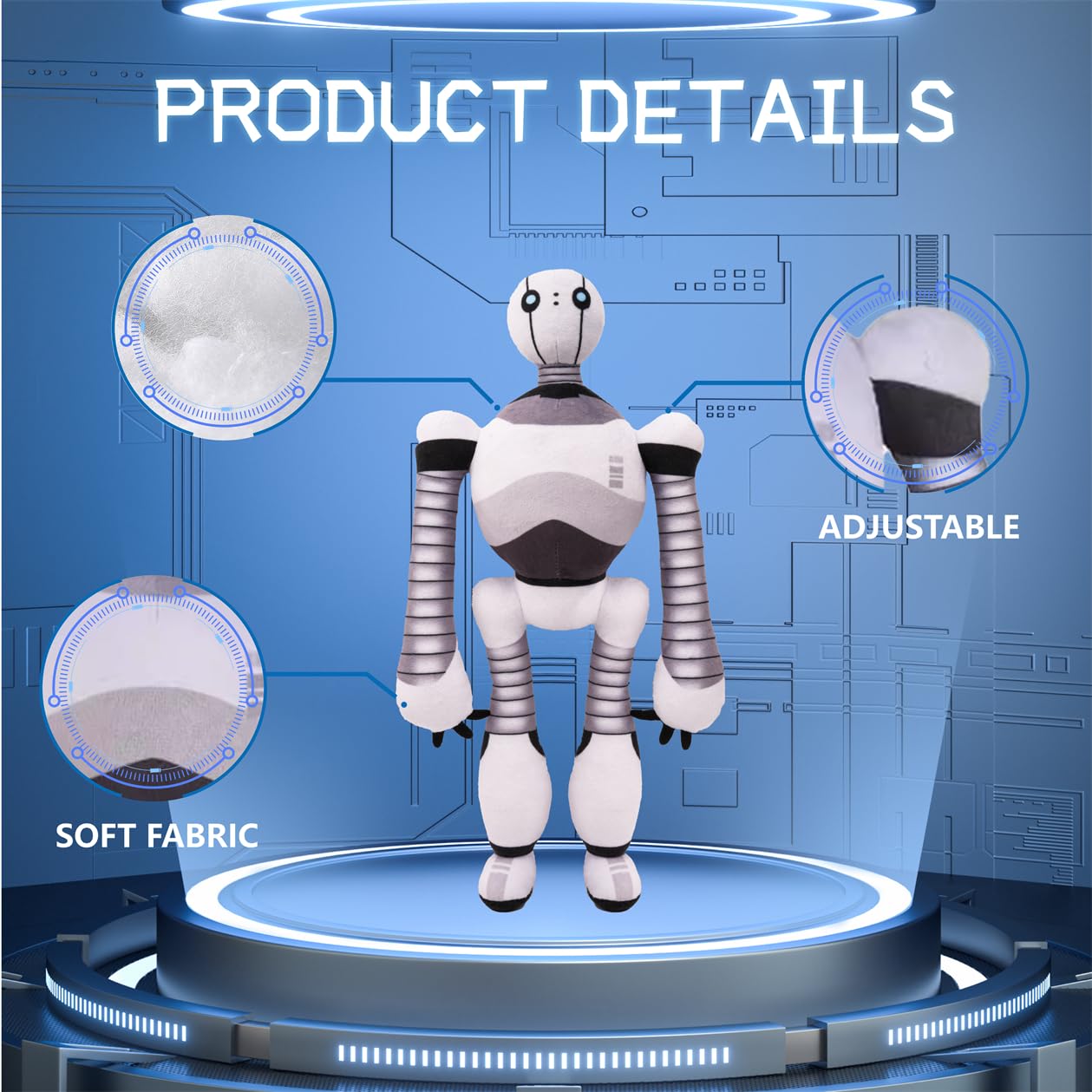 Foto 3 pulgar | Peluche Robot De Peluche De 35 Cm Para Niños Y Niñas - Venta Internacional.