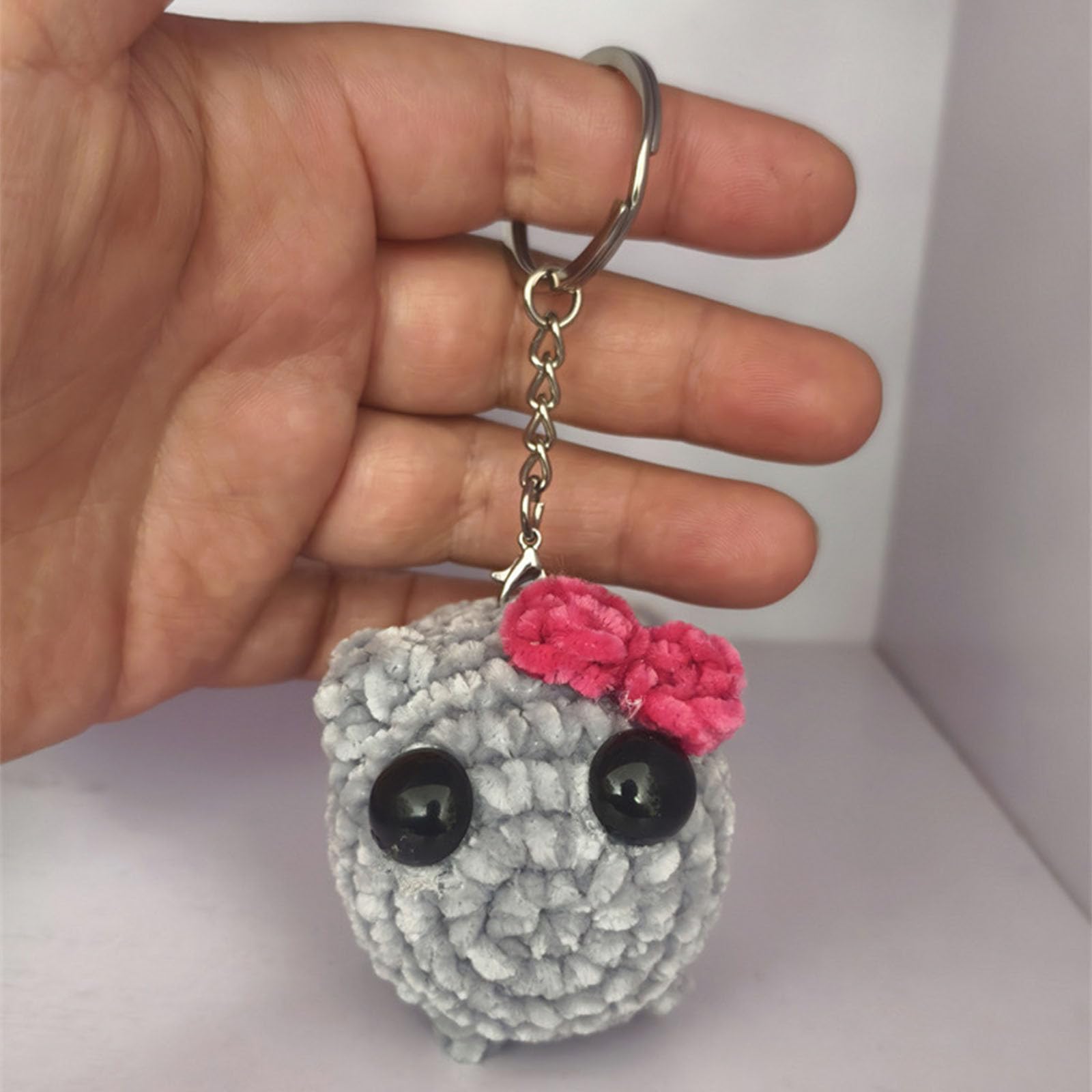 Foto 6 pulgar | Juguete De Peluche Para Hámster Con Sonido Y Llavero, Tejido Con Forma De Triste Hámster - Venta Internacional.