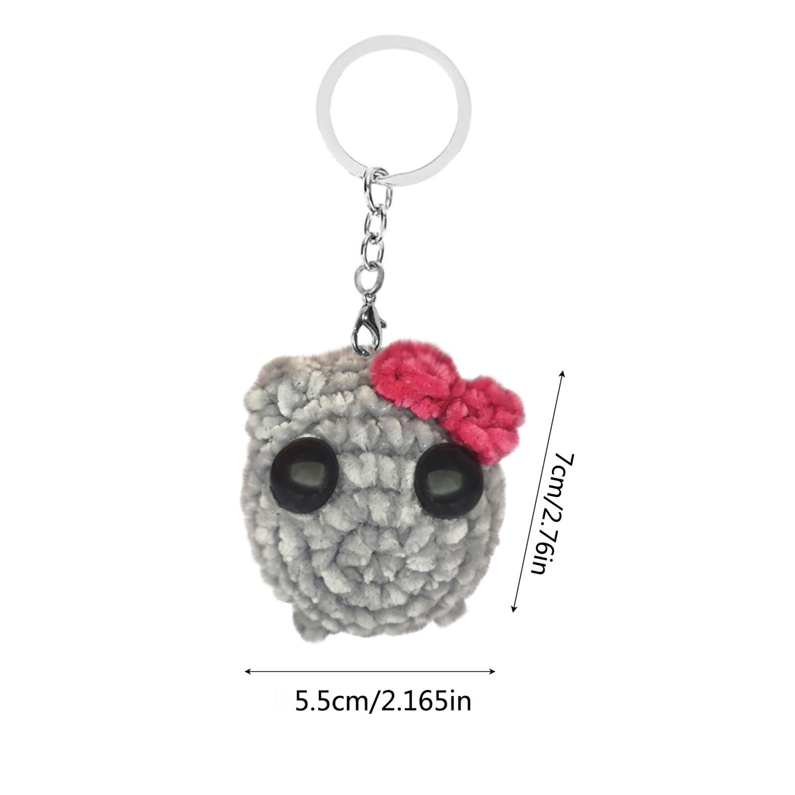 Foto 7 pulgar | Juguete De Peluche Para Hámster Con Sonido Y Llavero, Tejido Con Forma De Triste Hámster - Venta Internacional.
