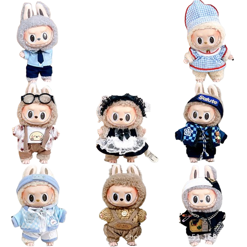 Foto 2 pulgar | Set De Ropa De Muñeca Para Muñeca Labubu De 17 Cm, 2 piezas - Venta Internacional.