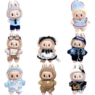 Foto 1 | Set De Ropa De Muñeca Para Muñeca Labubu De 17 Cm, 2 piezas - Venta Internacional.