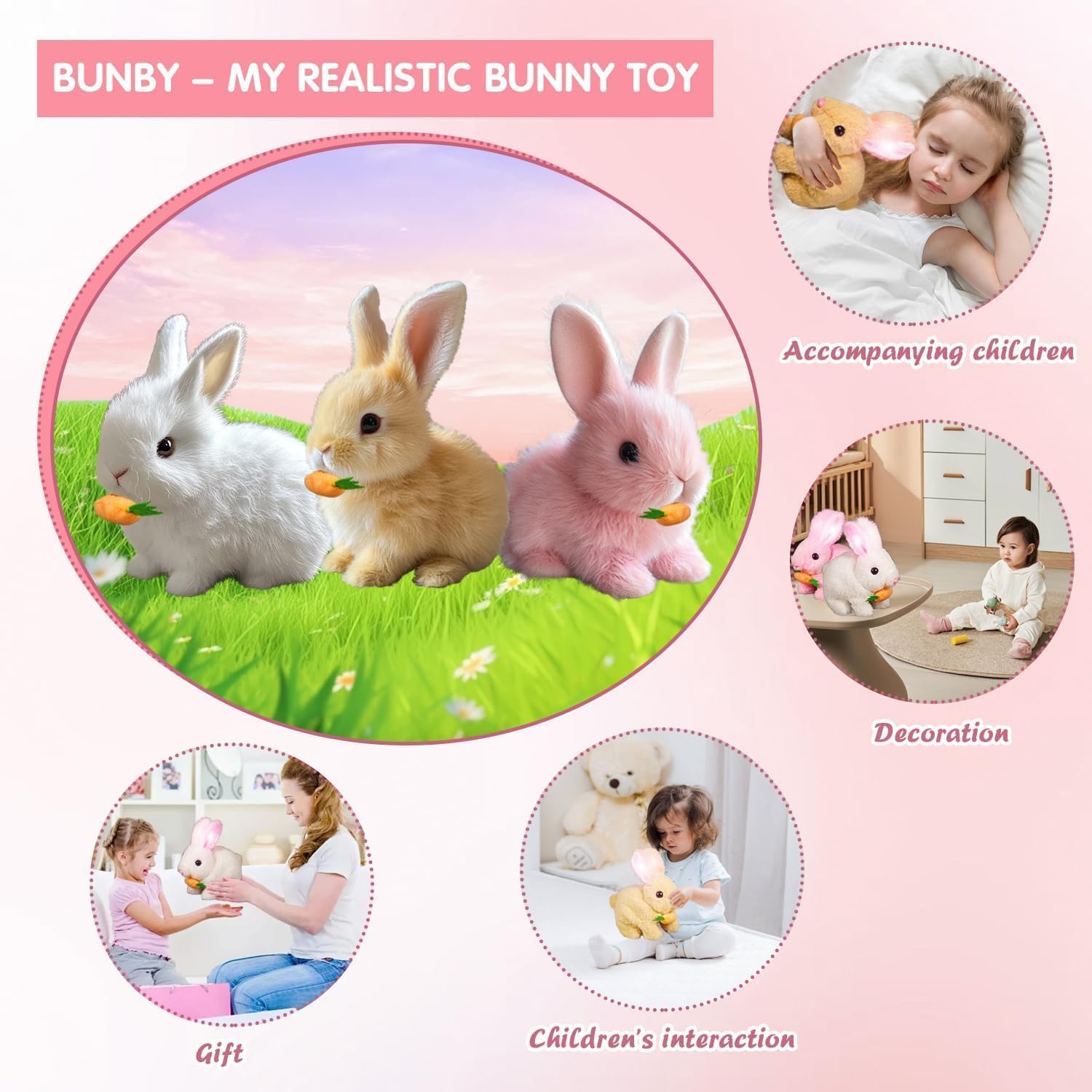 Foto 7 | Toy Bunny Bunby, Interactivo, Salta, Se Contrae Y Sacude Las Orejas - Venta Internacional.