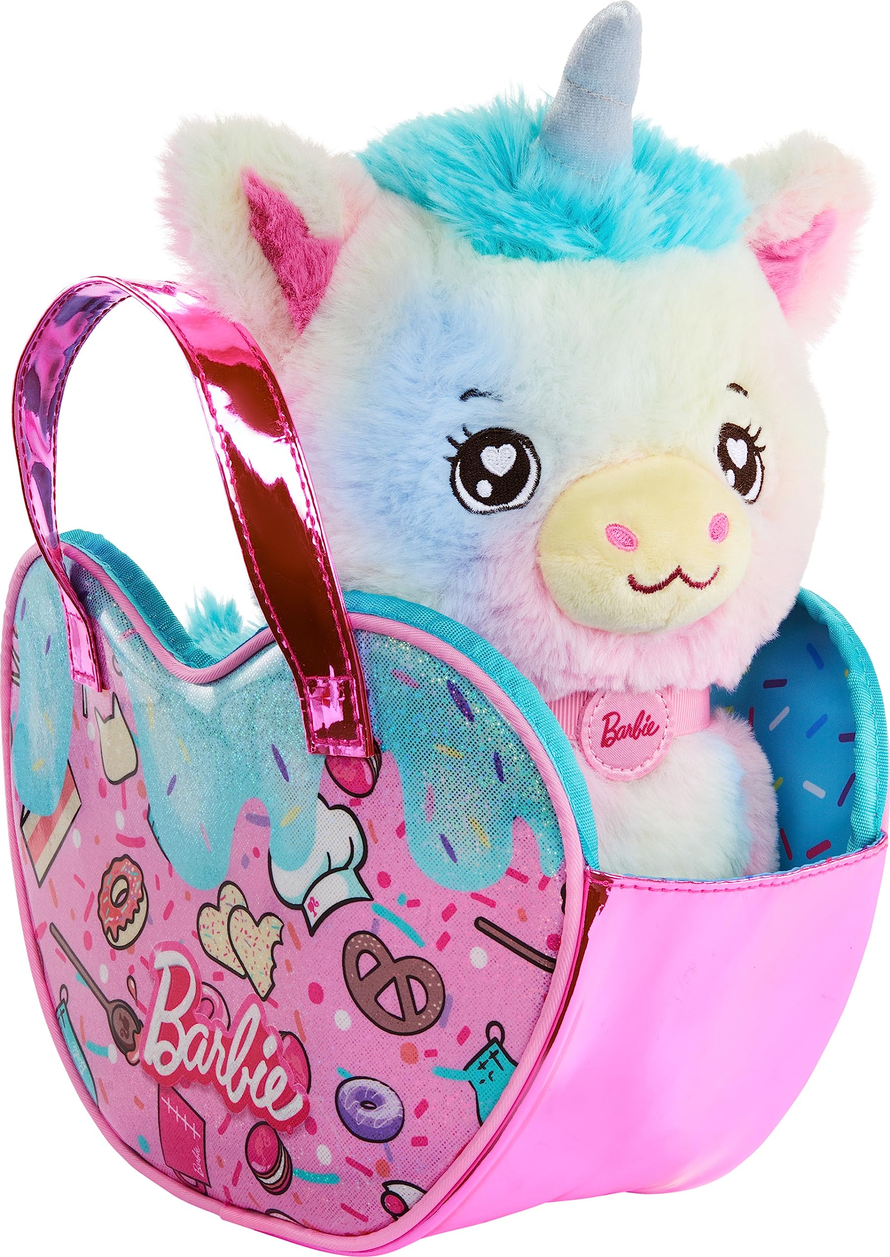 Foto 3 pulgar | Set De Peluche Con Forma De Unicornio De Barbie Con Monedero Y 5 Unidades - Venta Internacional.