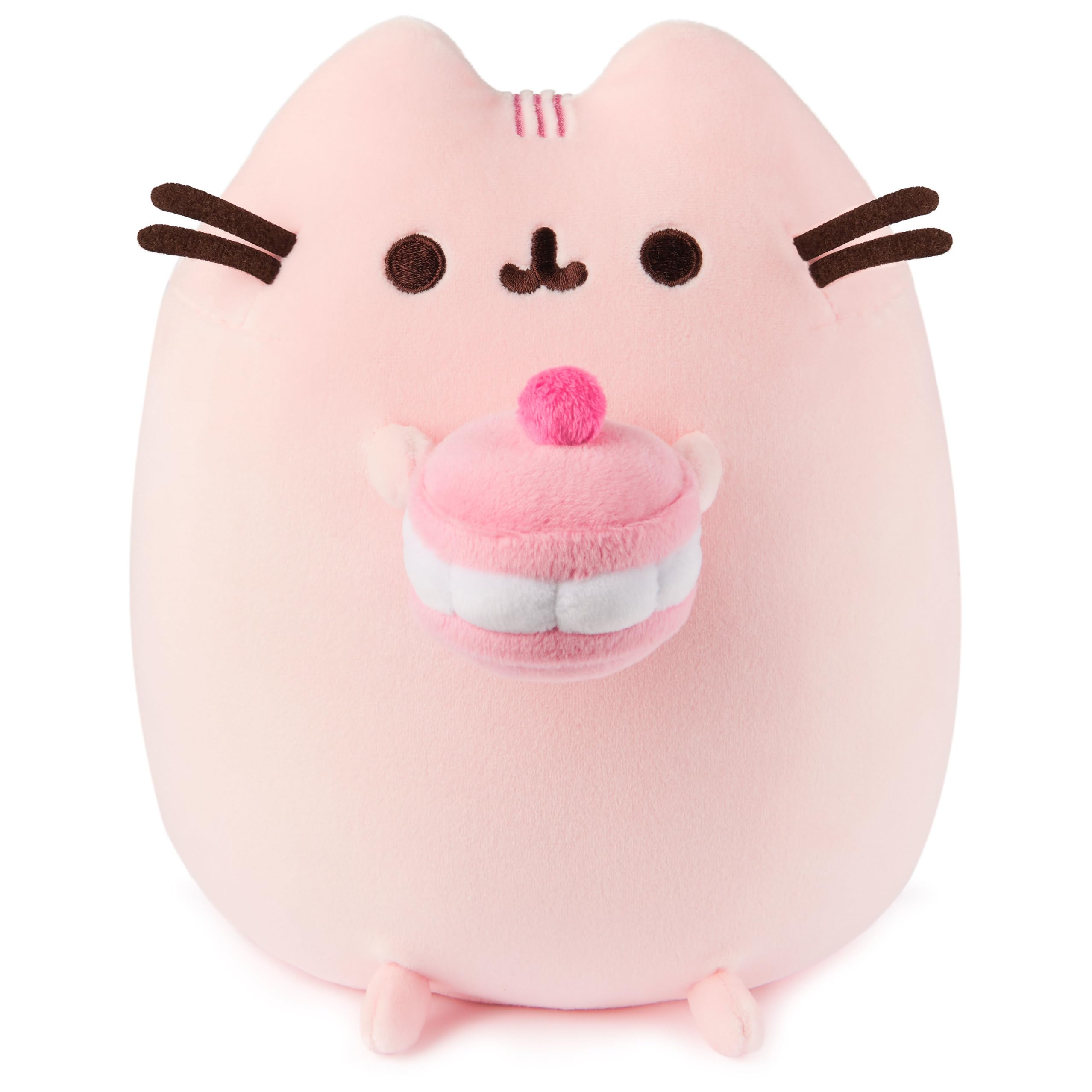 Peluche Gund Pusheen Cherry Macaron Squisheen 24 Cm, Color Rosa - Venta Internacional.
