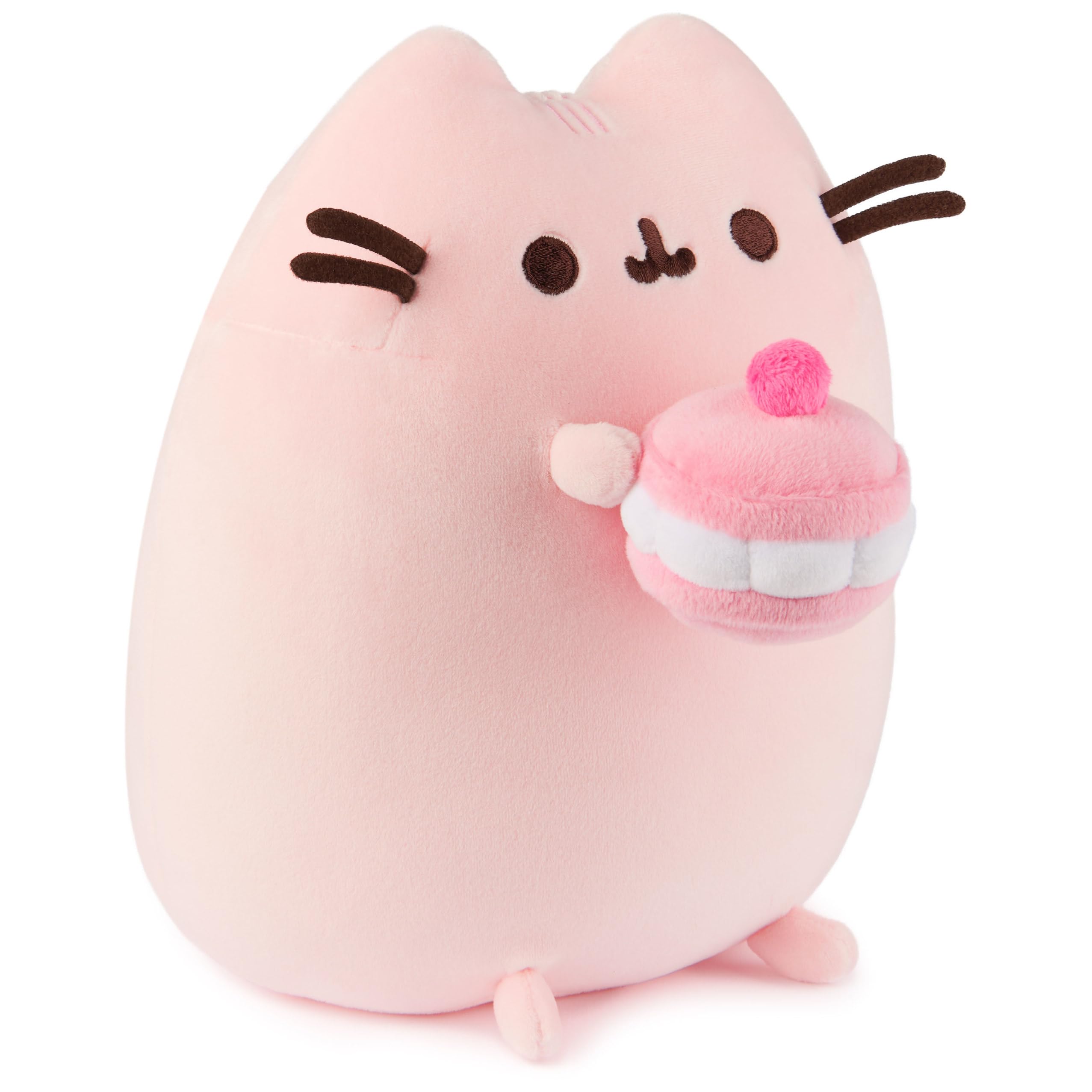 Foto 3 pulgar | Peluche Gund Pusheen Cherry Macaron Squisheen 24 Cm, Color Rosa - Venta Internacional.