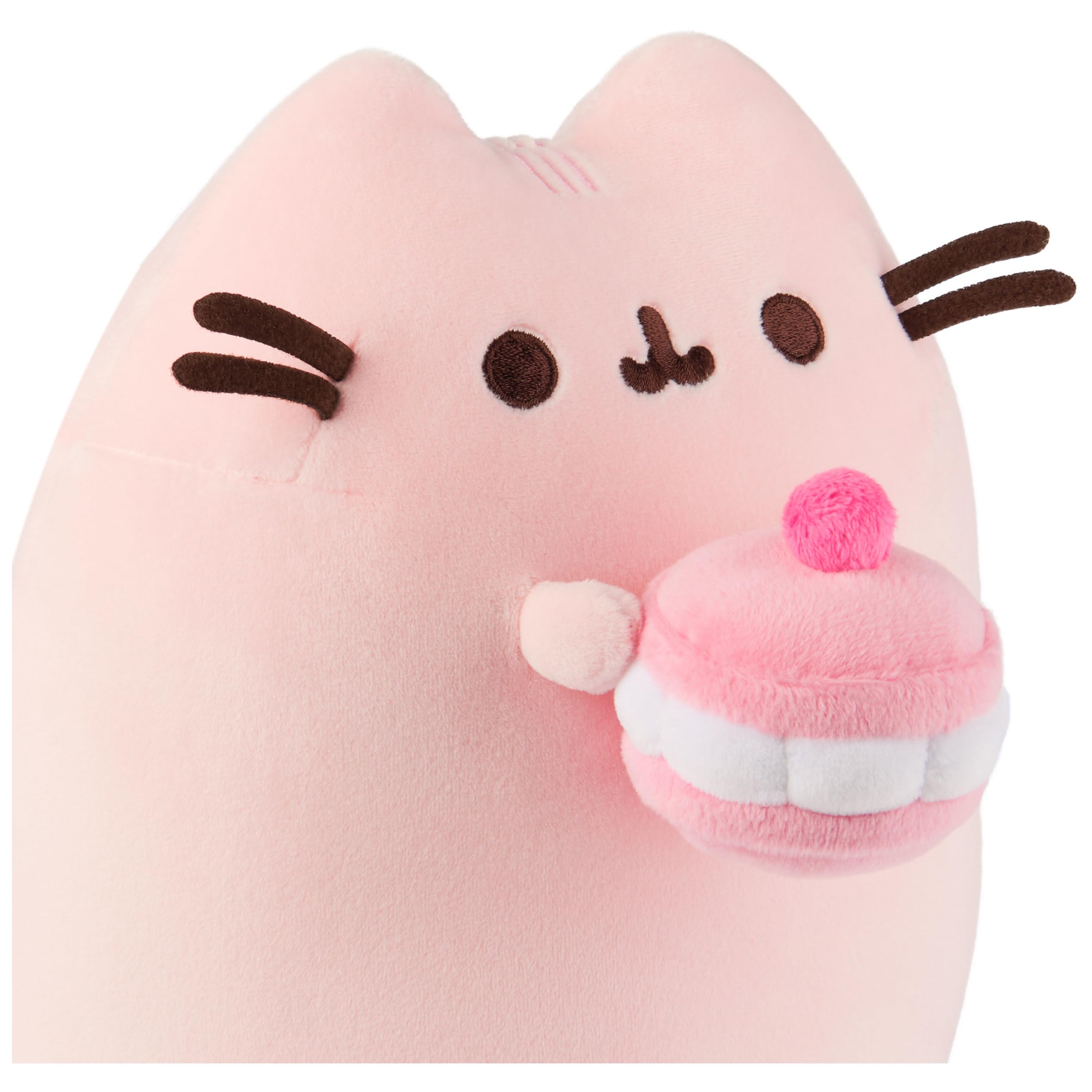 Foto 4 pulgar | Peluche Gund Pusheen Cherry Macaron Squisheen 24 Cm, Color Rosa - Venta Internacional.