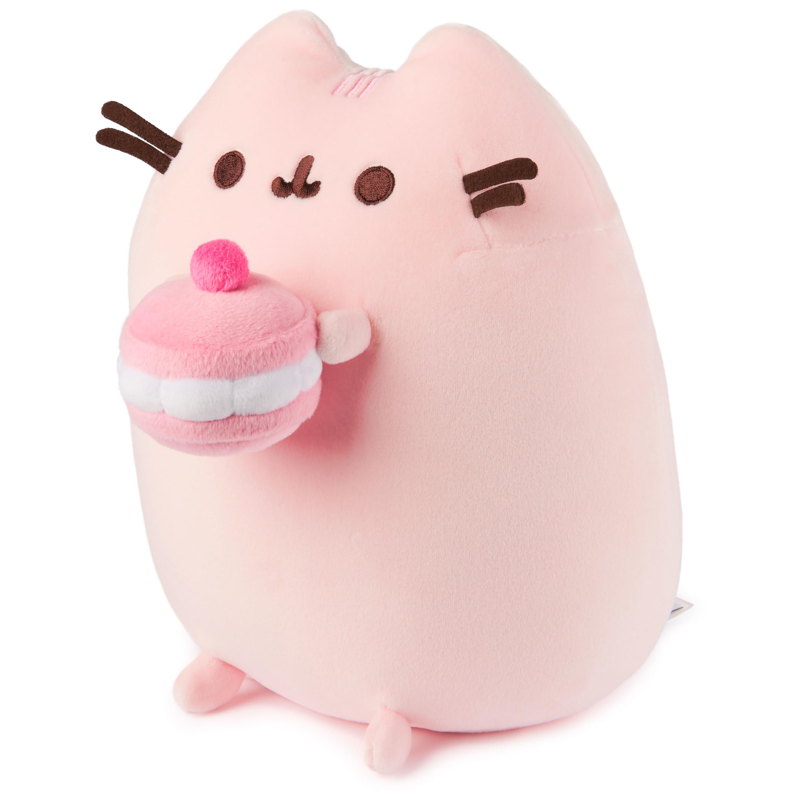 Foto 5 pulgar | Peluche Gund Pusheen Cherry Macaron Squisheen 24 Cm, Color Rosa - Venta Internacional.