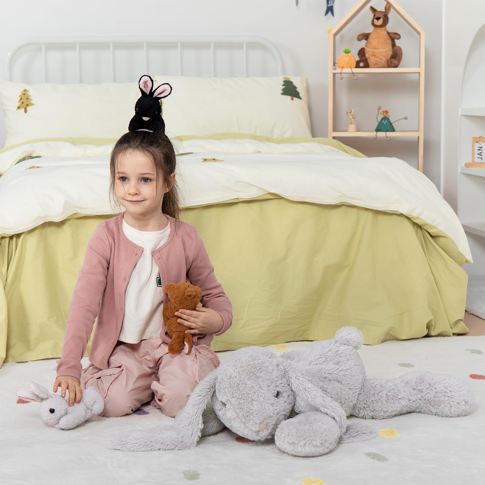 Foto 5 | Animal De Peluche Mao Golan Con 3 Bebés En El Interior De 24 Pulgadas - Venta Internacional.