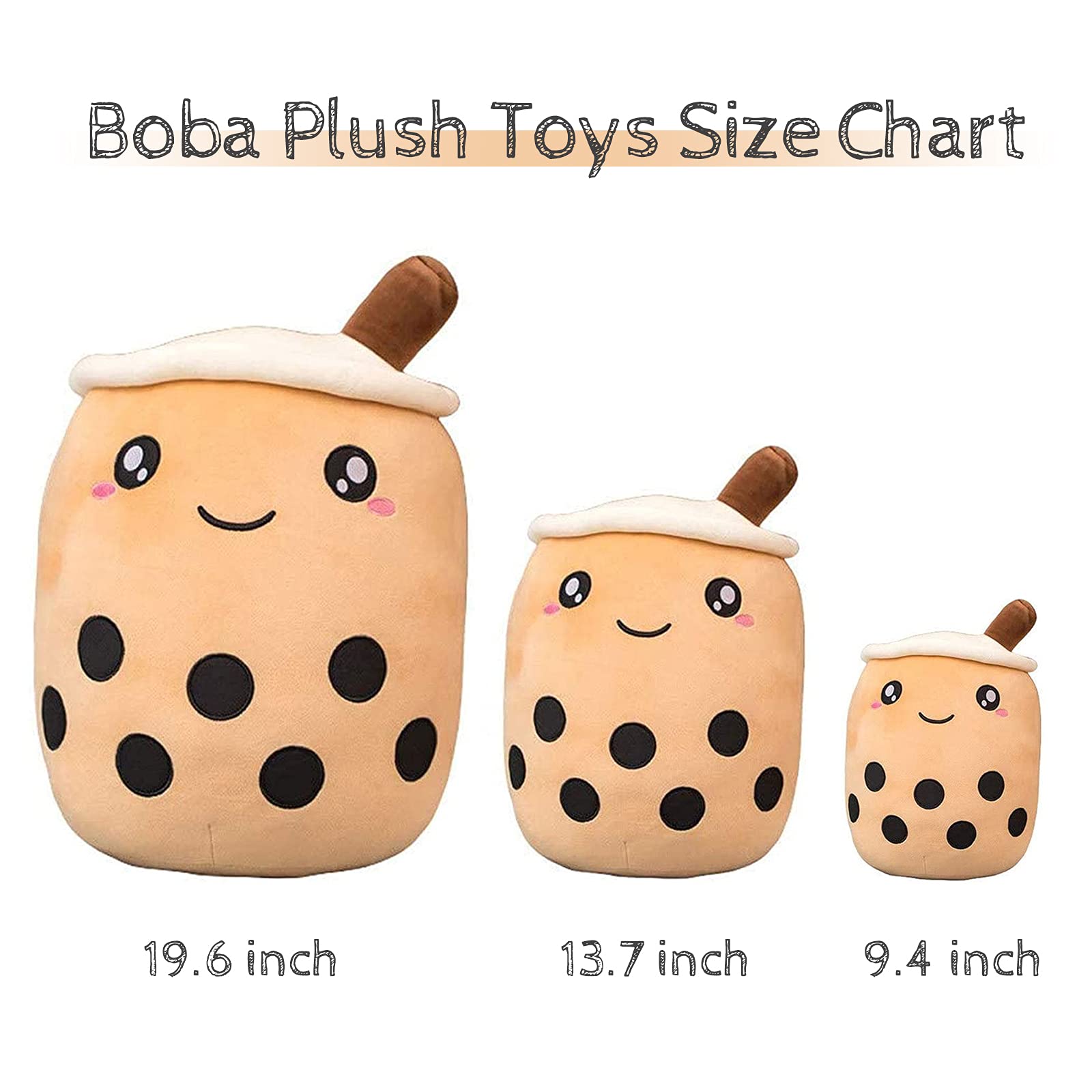 Foto 7 pulgar | Almohada De Peluche Vhyhcy, Bonita Almohada De Peluche Con Forma De Burbuja De Boba, 50 Cm - Venta Internacional.