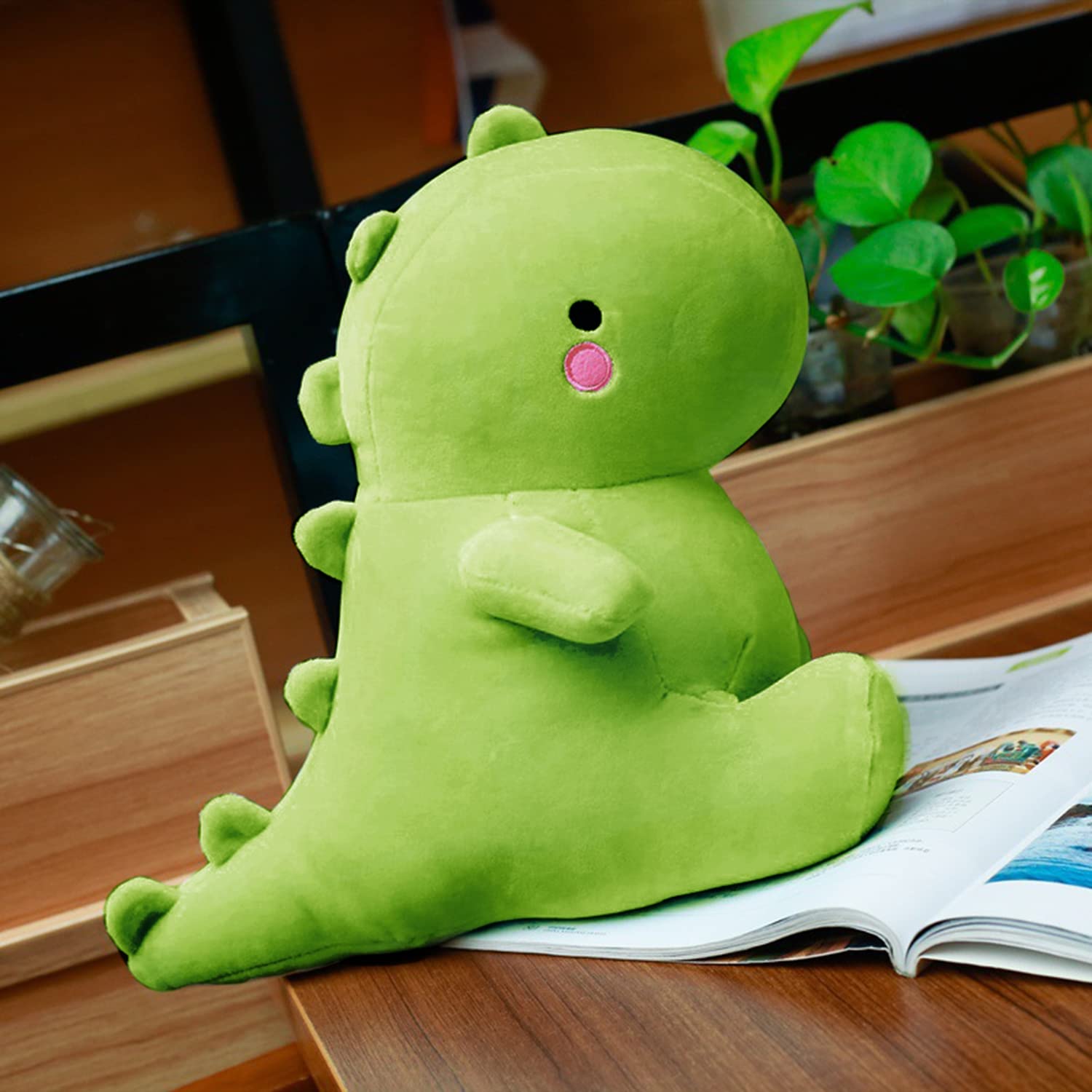 Foto 3 pulgar | Peluche Vhyhcy, Bonito Dinosaurio De Peluche, 50 Cm, Color Verde - Venta Internacional.