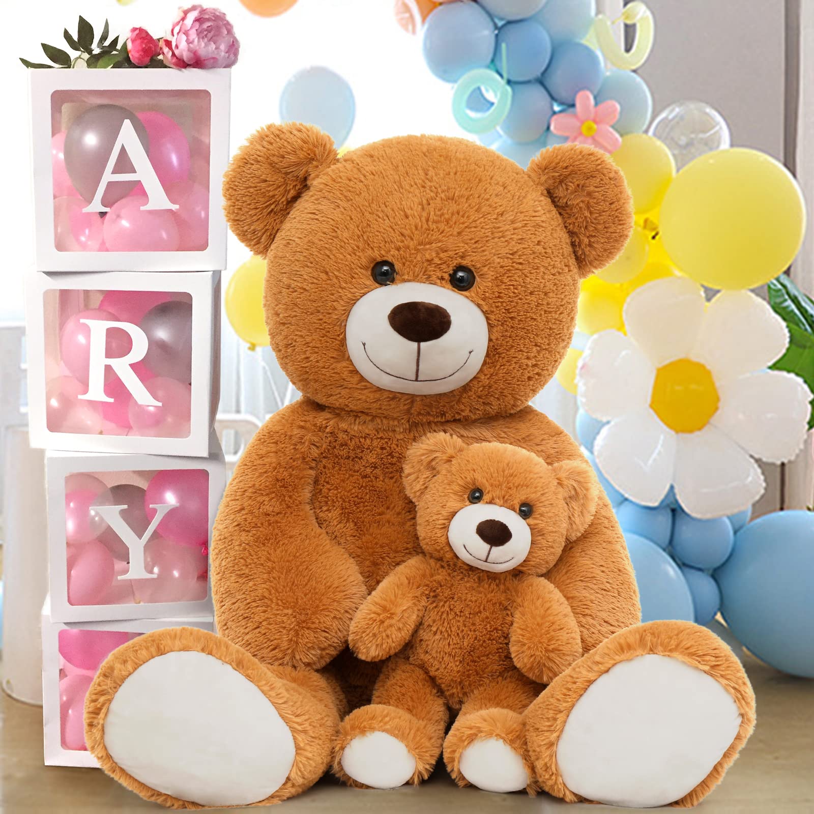 Foto 4 | Oso De Peluche Morismos Giant, Marrón Suave, 1 M - Venta Internacional.