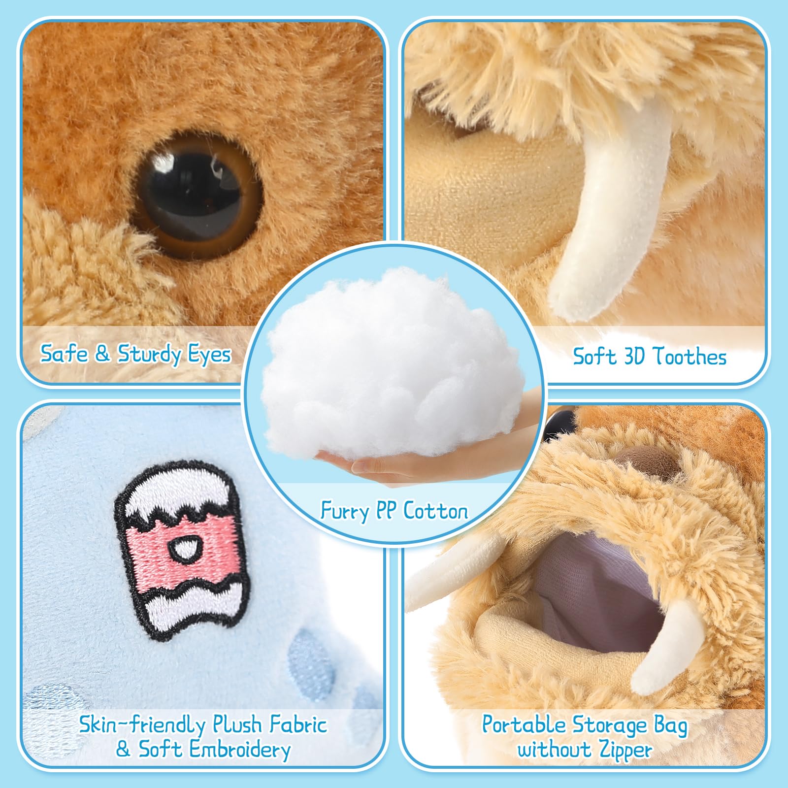 Foto 5 | Set De Peluches Morismos Walrus Con Cangrejo, Langosta Y Calamar, 45 Cm - Venta Internacional.