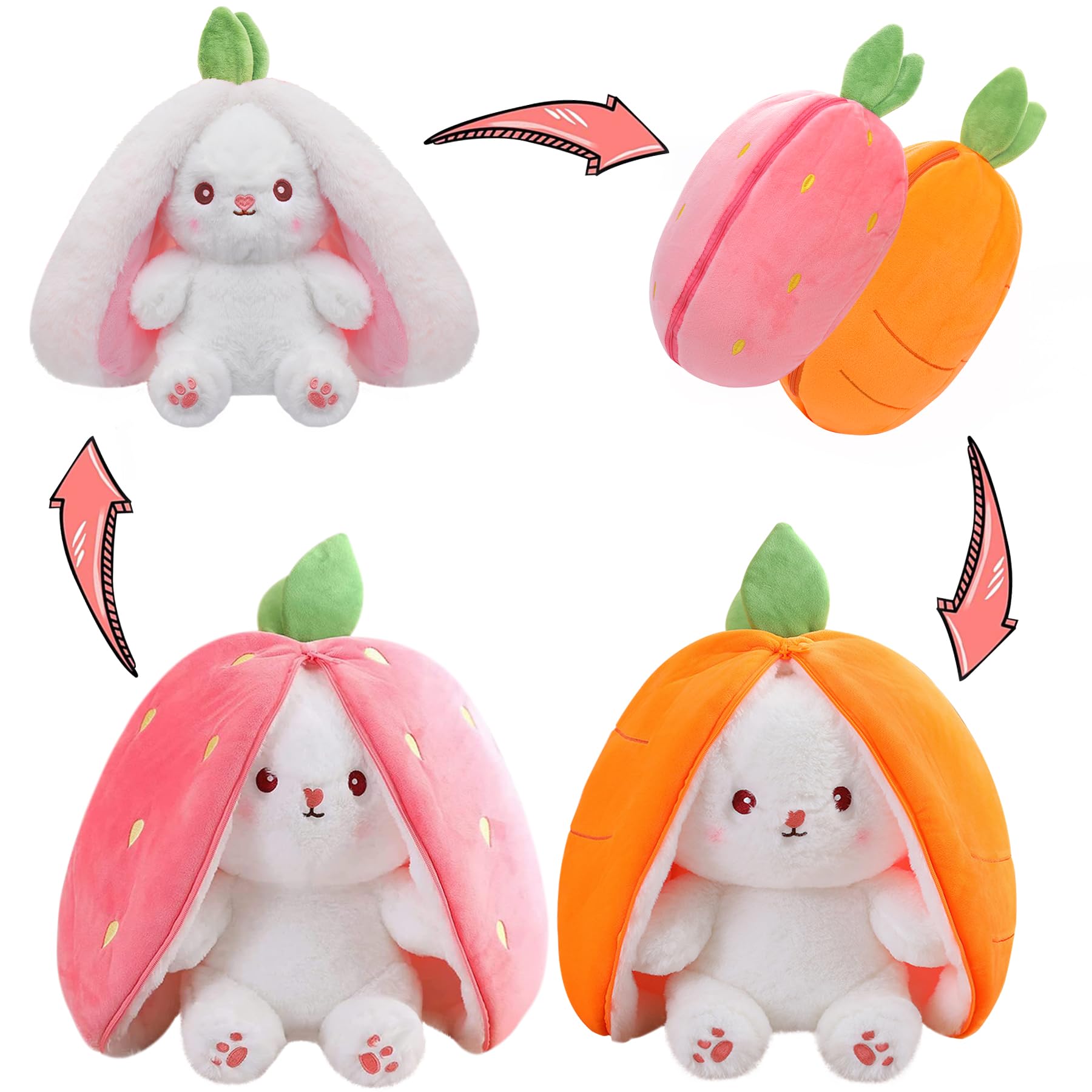 Peluche Miaodam Con Forma De Conejito De Peluche Con Diseño De Frutas - Venta Internacional.