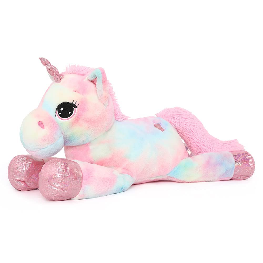 Peluche De Peluche Tezituor, Unicornio Gigante, 32 Pulgadas, Para Niños - Venta Internacional.