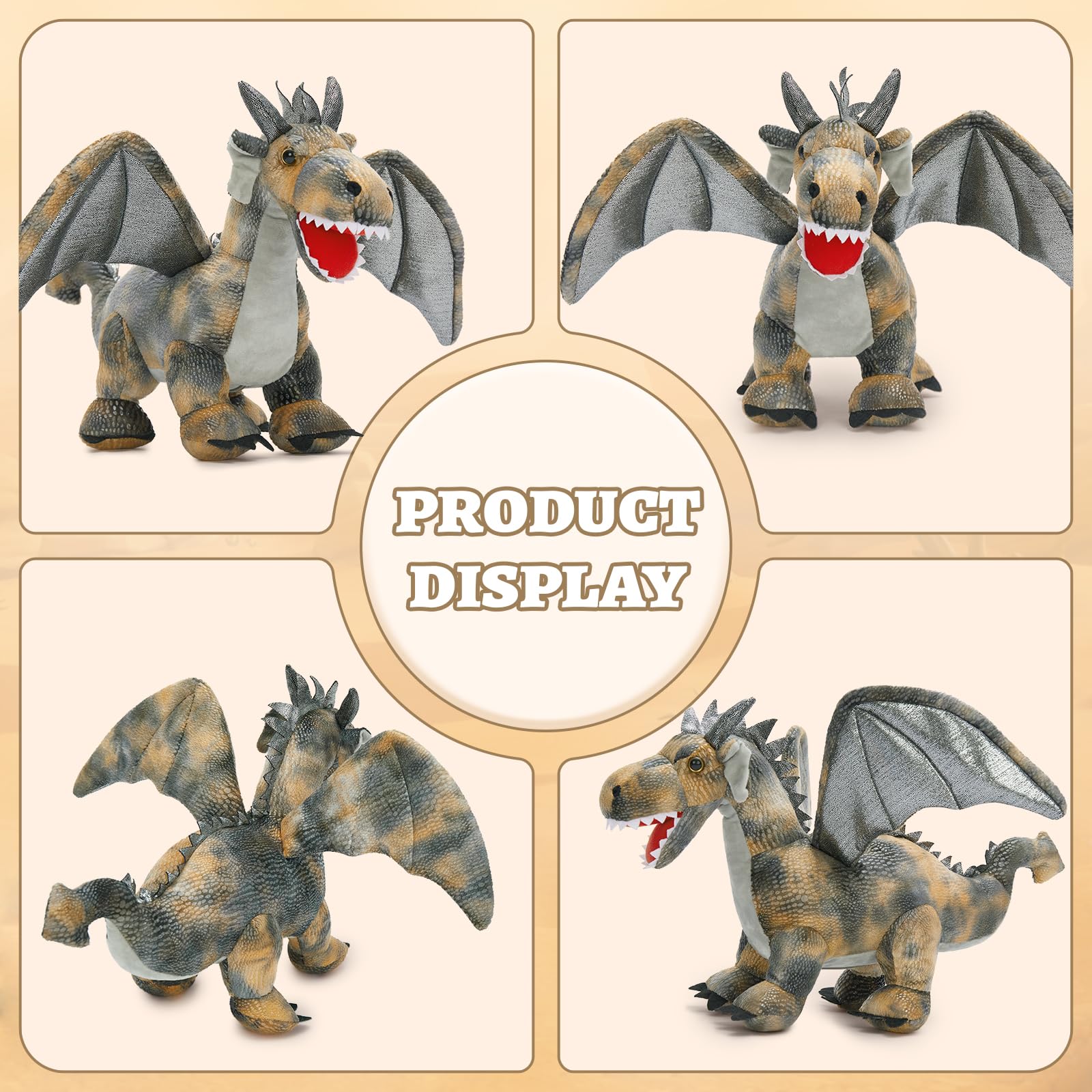 Foto 7 pulgar | Peluche De Peluche Con Forma De Dragón Maogolan Para Niños Con 4 Bebés - Venta Internacional.