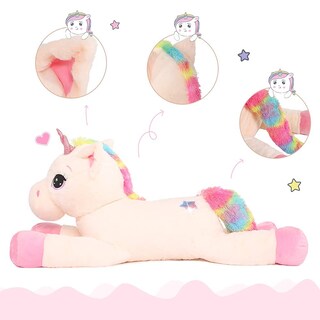 Foto 2 | Juguete De Peluche Tezituor Big Unicorn De 32 Pulgadas Para Niñas Mayores De 3 Años - Venta Internacional.
