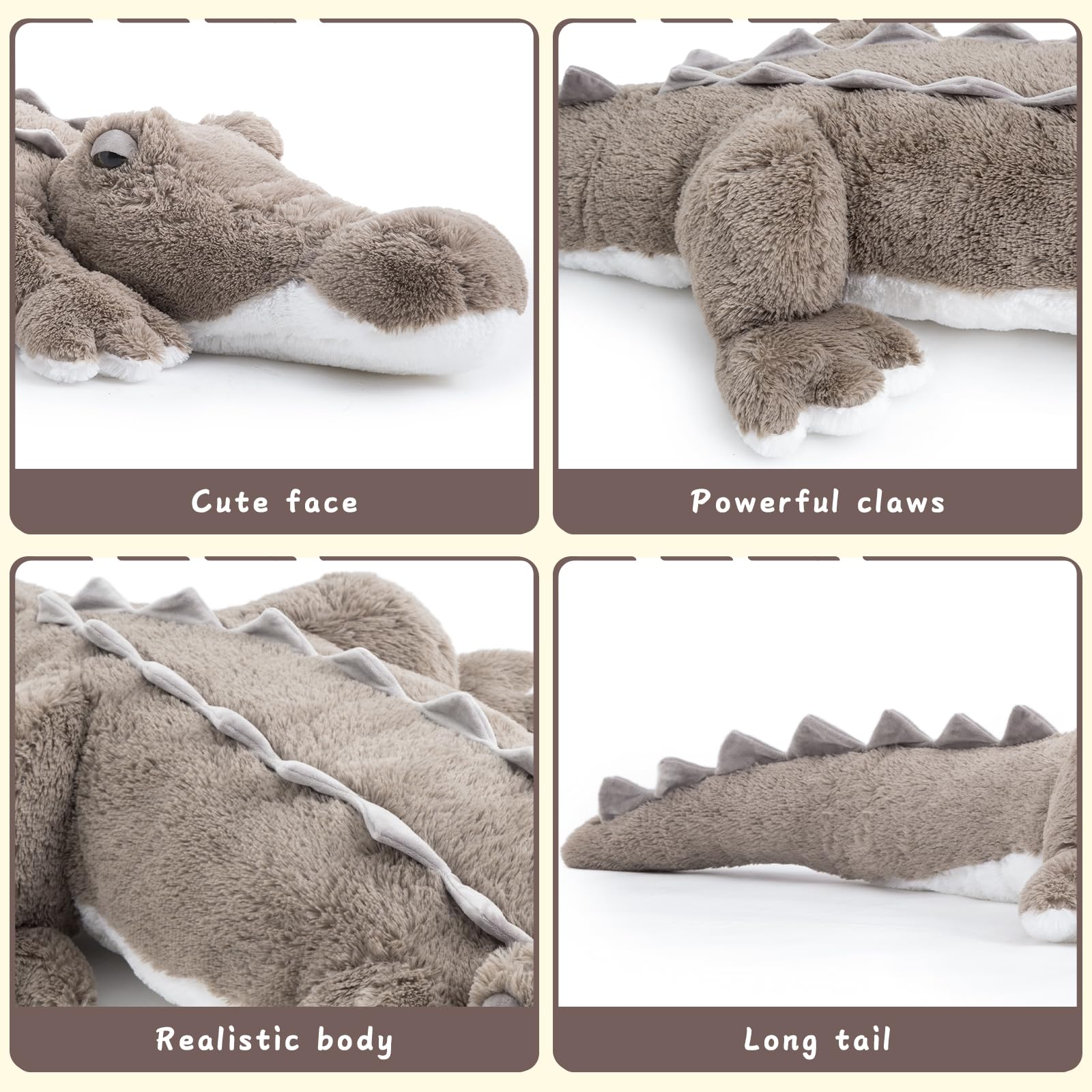 Foto 6 pulgar | Peluche Morismos Giant Coligator De 46 Pulgadas Para Niños - Venta Internacional.